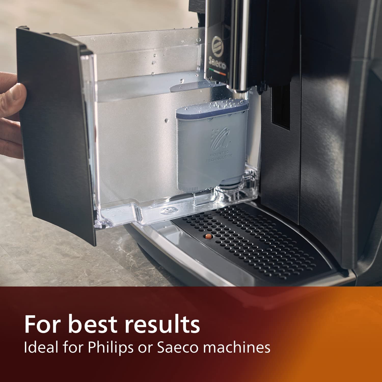 Philips Aquaclean Original Calc And Water Filter, No Descaling Up To 5,000 Cups, Reduces Formation Of Limescale, 2 Aquaclean Fil