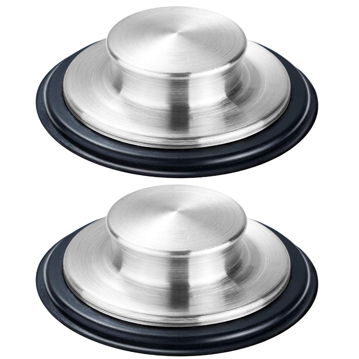 2Pcs Kitchen Sink Stopper - Stainless Steel, Large Wide Rim 3.35'' Diameter - Fengbao