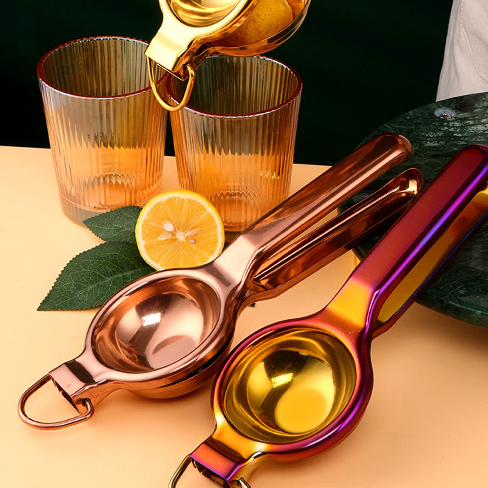 Fdit Stainless Steel Manual Squeezer Handheld Juicer Citrus Lime Orange Fruit Squeezer Manual Citrus Juicer Hand Press For Juici