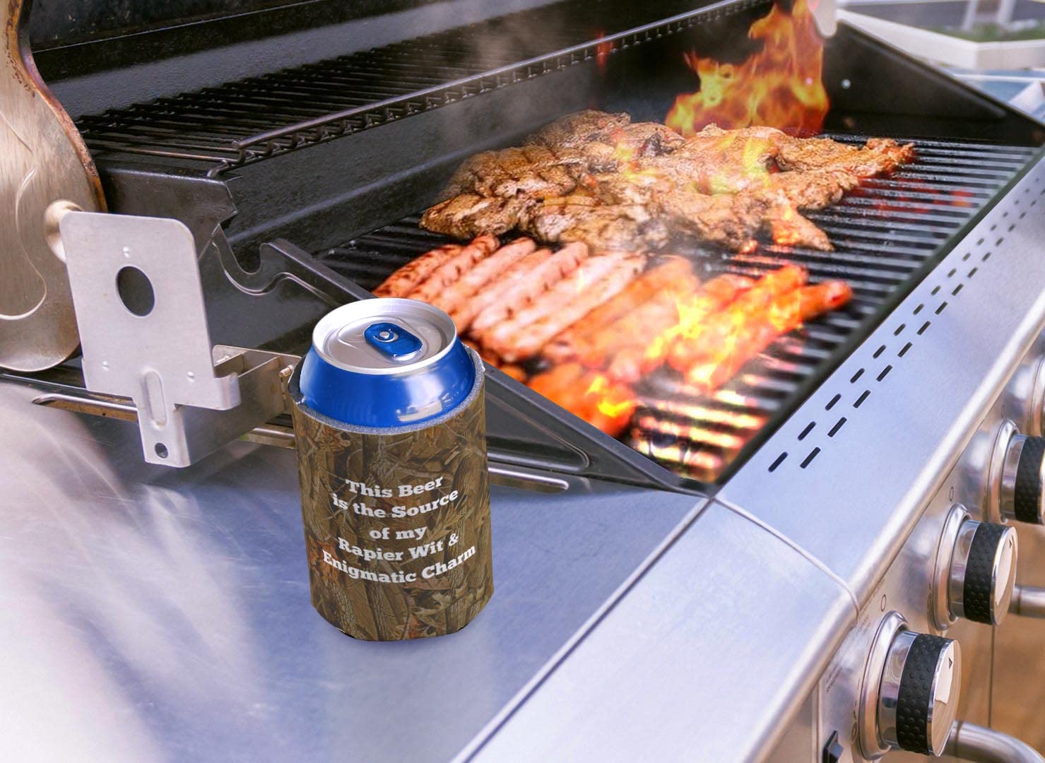 Personalized Coolie Any Text Custom Coolie 24-Pack Can Coolie Drink Coolers Custom Coolies Camo