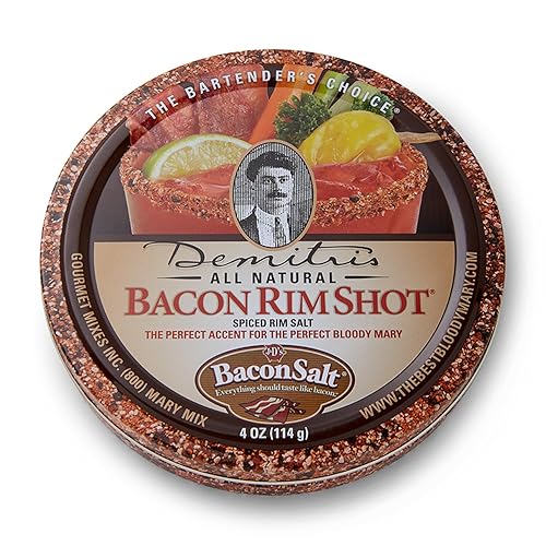 Demitris Bacon Rimshot, Spiced Rim Salt, 4 Ounce Tin