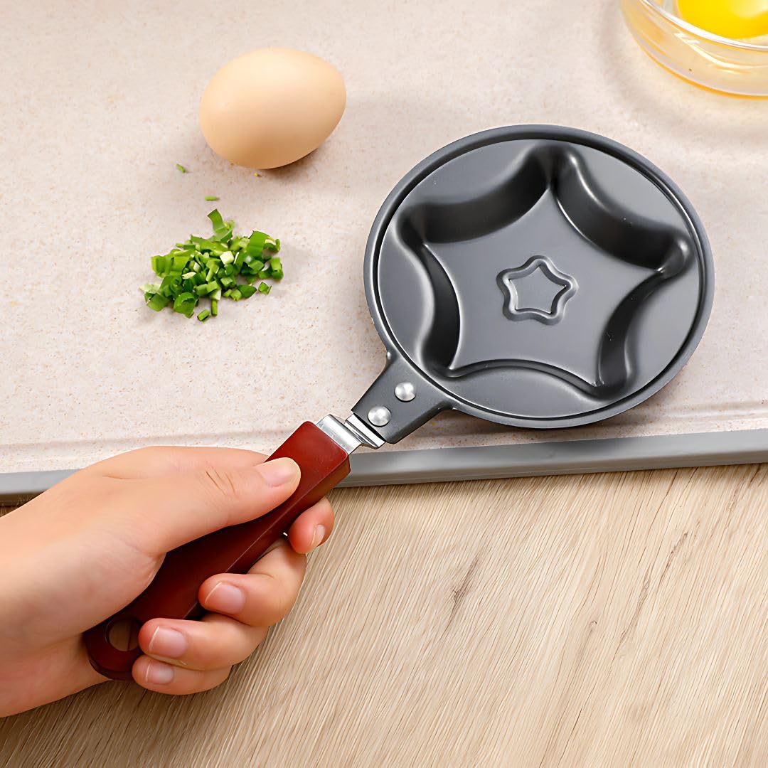 Lasale NonStick Mini Egg Pancake Frying Pan Pancake Mold NonStick Cookware Saucepan Breakfast Maker Egg Frying Pan Omelette Pa