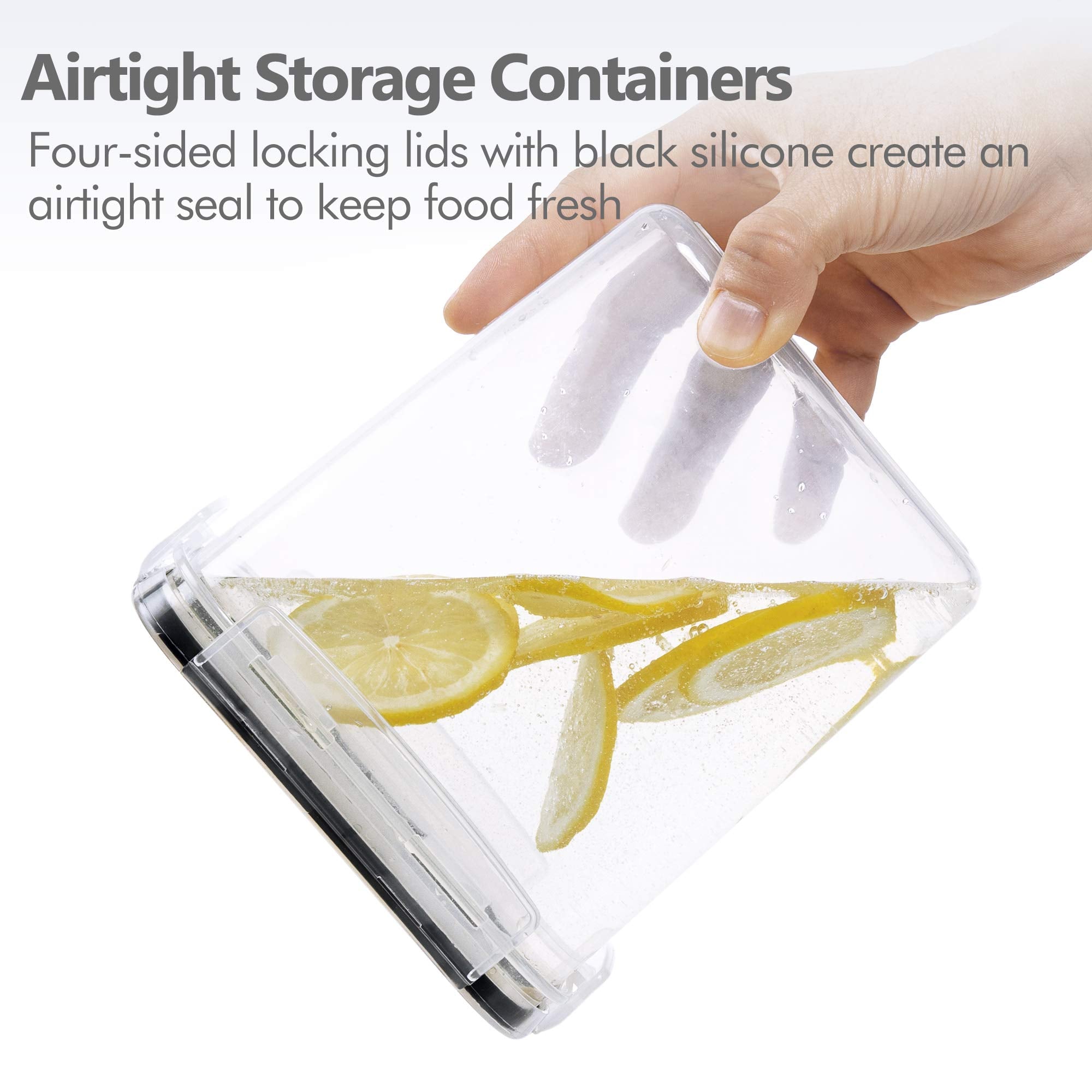 CHEFSTORY Airtight Food Storage Containers with Lids  8 PCS Plastic Storage Containers for Kitchen & Pantry Organization and Storage Dry Food Canisters for Flour  Sugar and Cereal