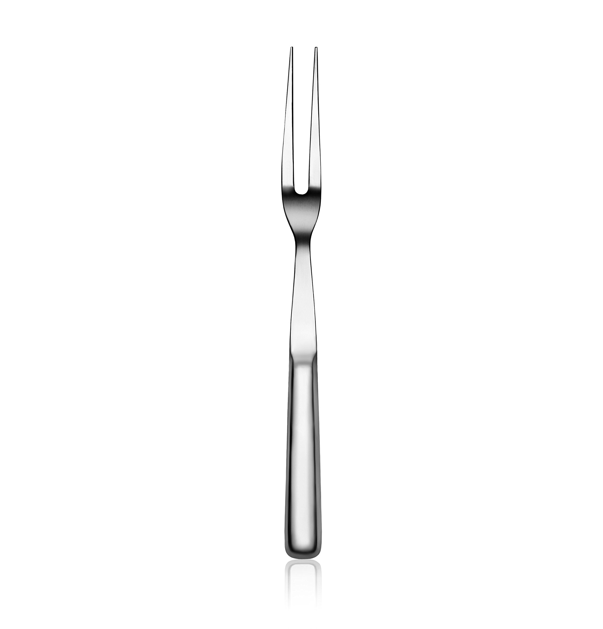 New Star Foodservice 52046 Hollow Handle 2 Tine Pot Fork, 11.5'', Silver