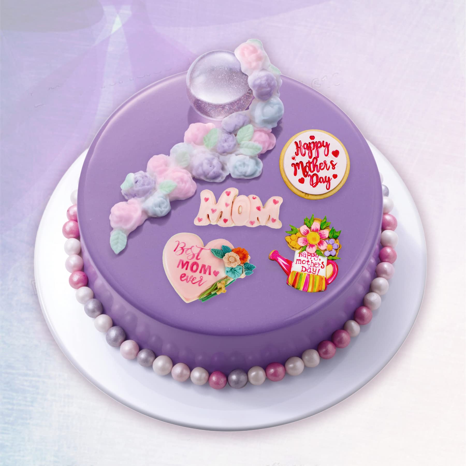 Flycalf Cookie Cutter Mom Mothers Gifts Baking Fondant Molds With Plunger Stamps Handle Detailed Cake Decor Pla Cutter Molds Par