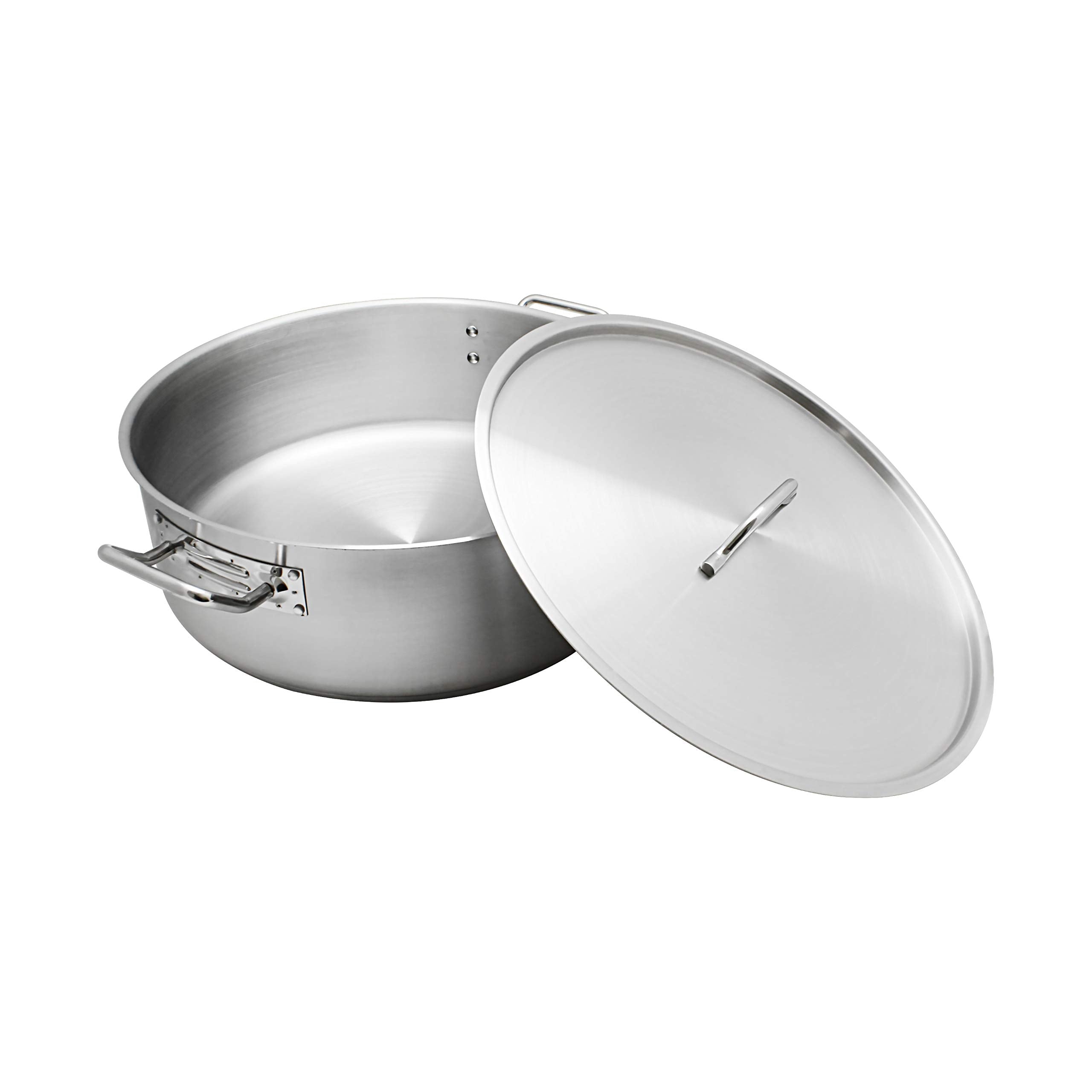 Thunder Group Stainless Steel Brazier, 30-Quart