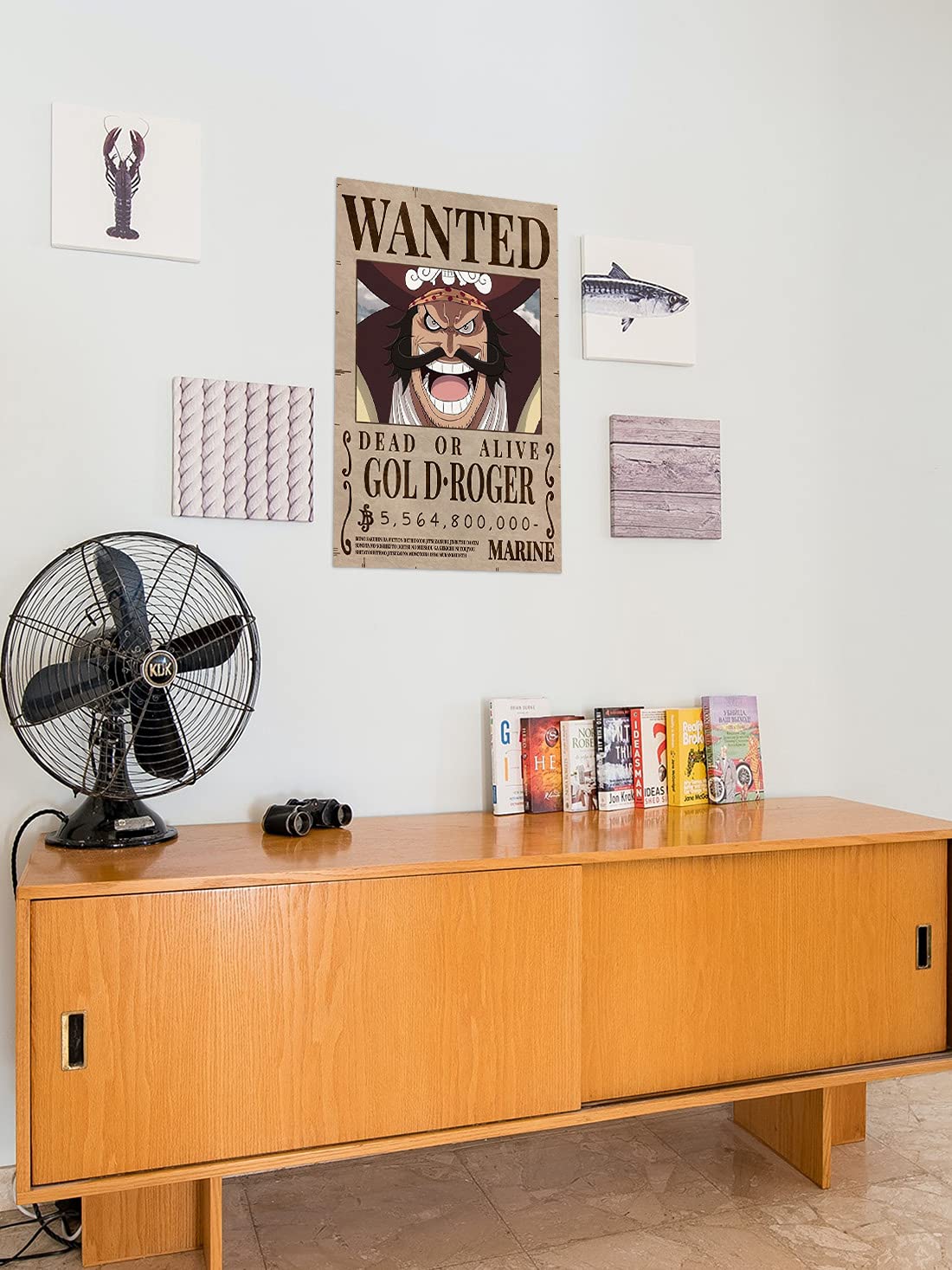 ComicSense.xyz One Piece Anime Gol D Roger (Pirate King) Wanted Bounty Poster