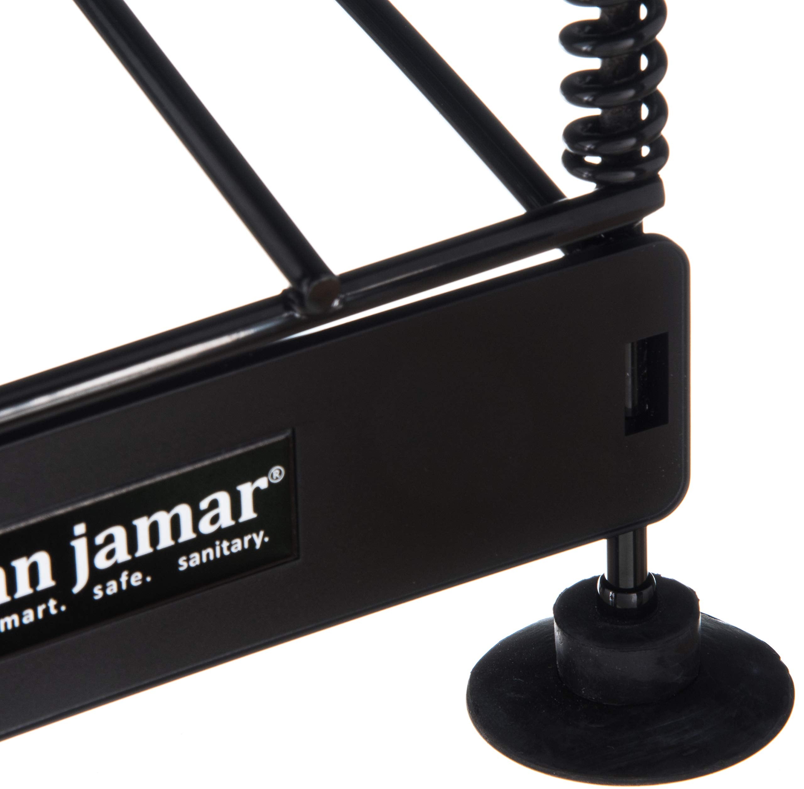 San Jamar Wireworks Cup And Lid Dispenser Fits 8 - 44 Oz. Cups, 4 Tiers With Suction Cup Feet For Restaurants, Fast Food, And Ki