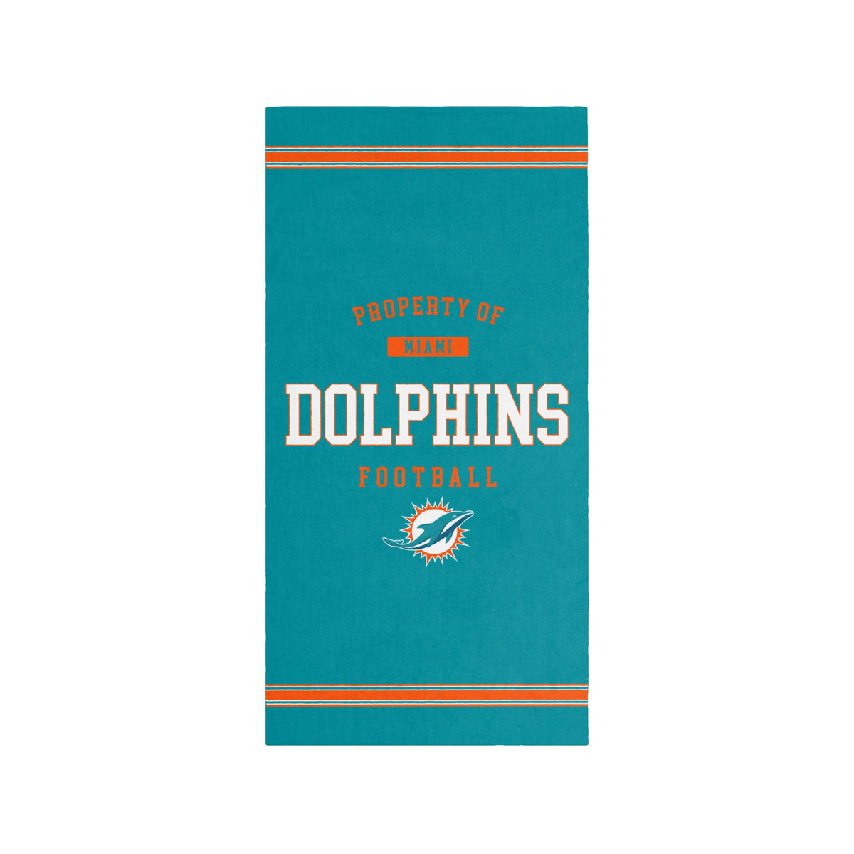 Foco Miami Dolphins Nfl Property Of Beach Towel