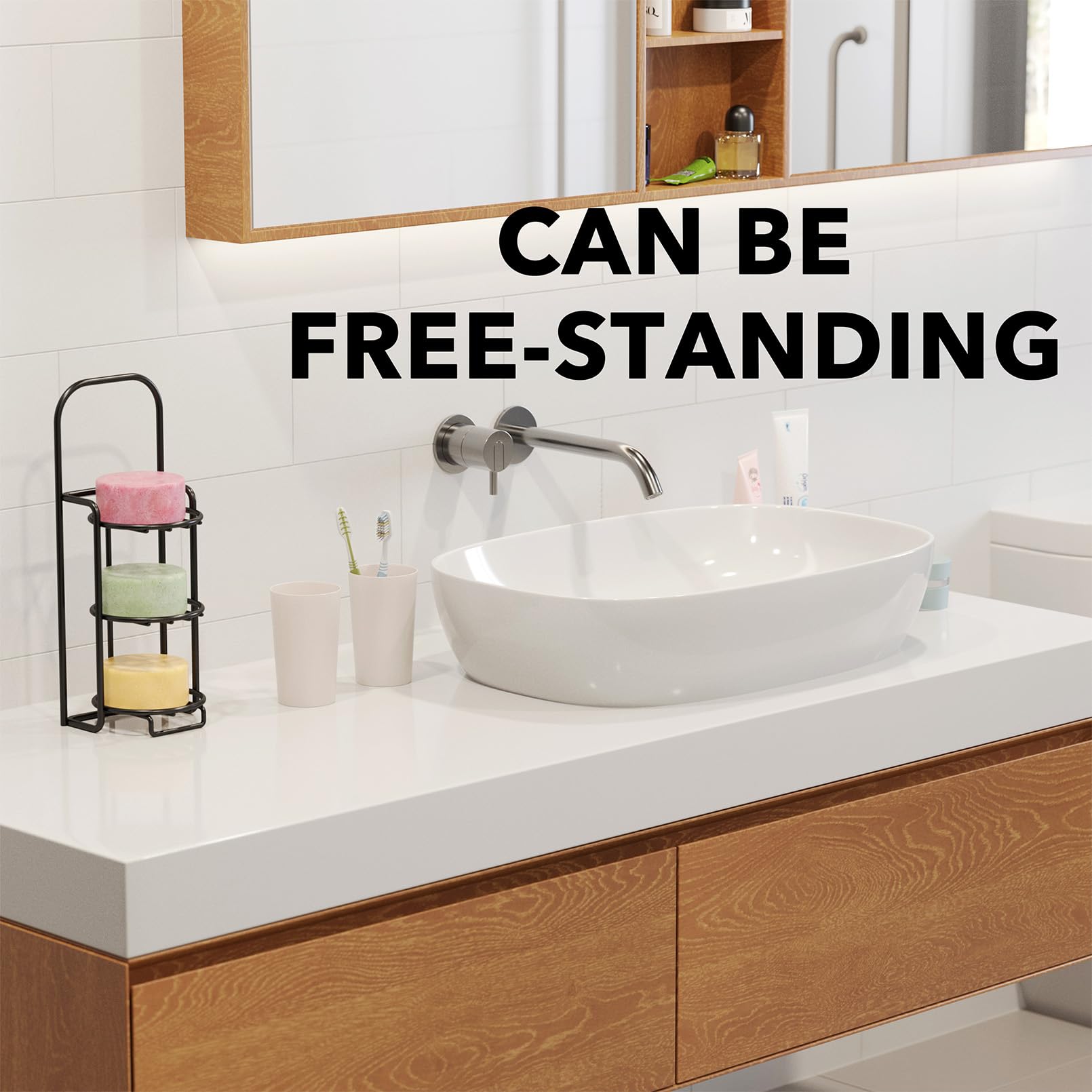 Spaceaid 3 Tier Shampoo Bar Holder For Shower, Self Draining Soap Bar Holders Caddy For Bathroom Wall And Kitchen Sink, Shampoo