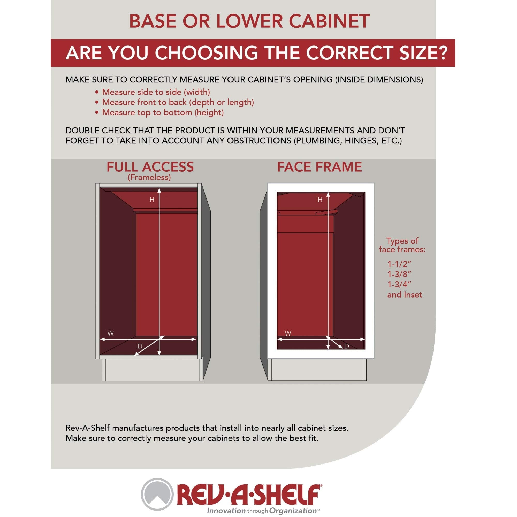 Rev-A-Shelf Polymer Door/Wall Mount Storage Organizer