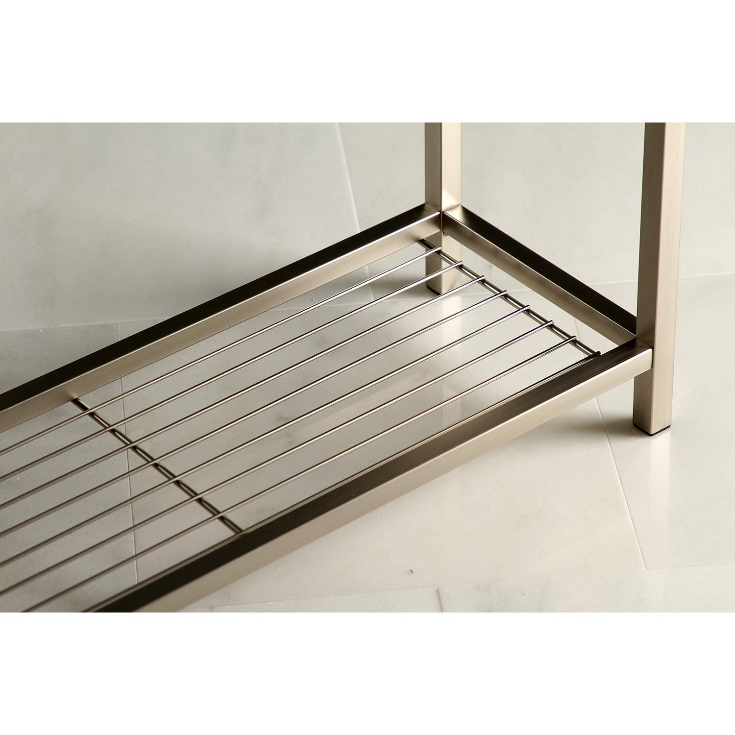 Kingston Brass Scc8368 Edenscape Freestanding Towel-Rack, Brushed Nickel