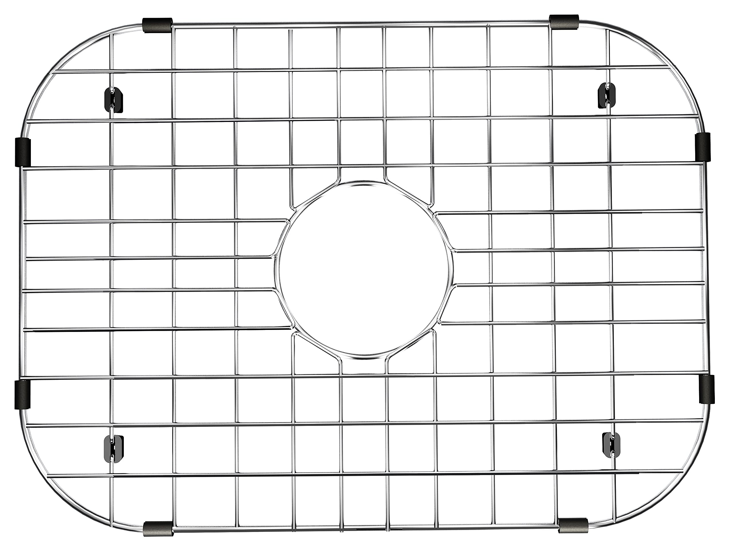 Alonsoo Sink Grid And Sink Rack Protectors, Stainless Steel 18-1/8'' L X 13-3/8'' Sink Grids For Bottom Of Kitchen Sink Drain Wi