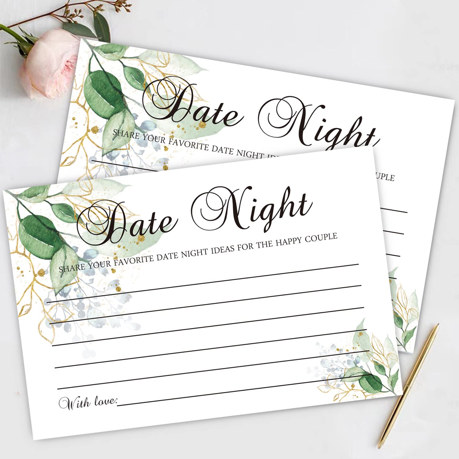 Farhtinanfx Date Night Ideas Cards, Perfect For The Bride And Groom, Husband, Wife, Boyfriend, Girlfriend, Anniversary, Bridal S