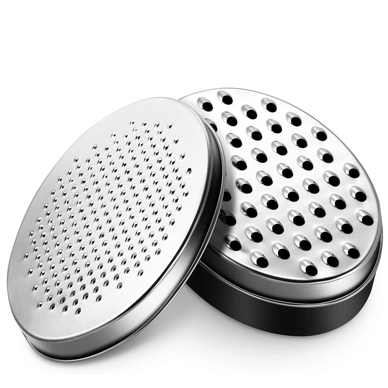 Cheese Grater Citrus Lemon Zester With Food Storage Container & Lid - Perfect For Hard Parmesan Or Soft Cheddar Cheeses, Ginger,