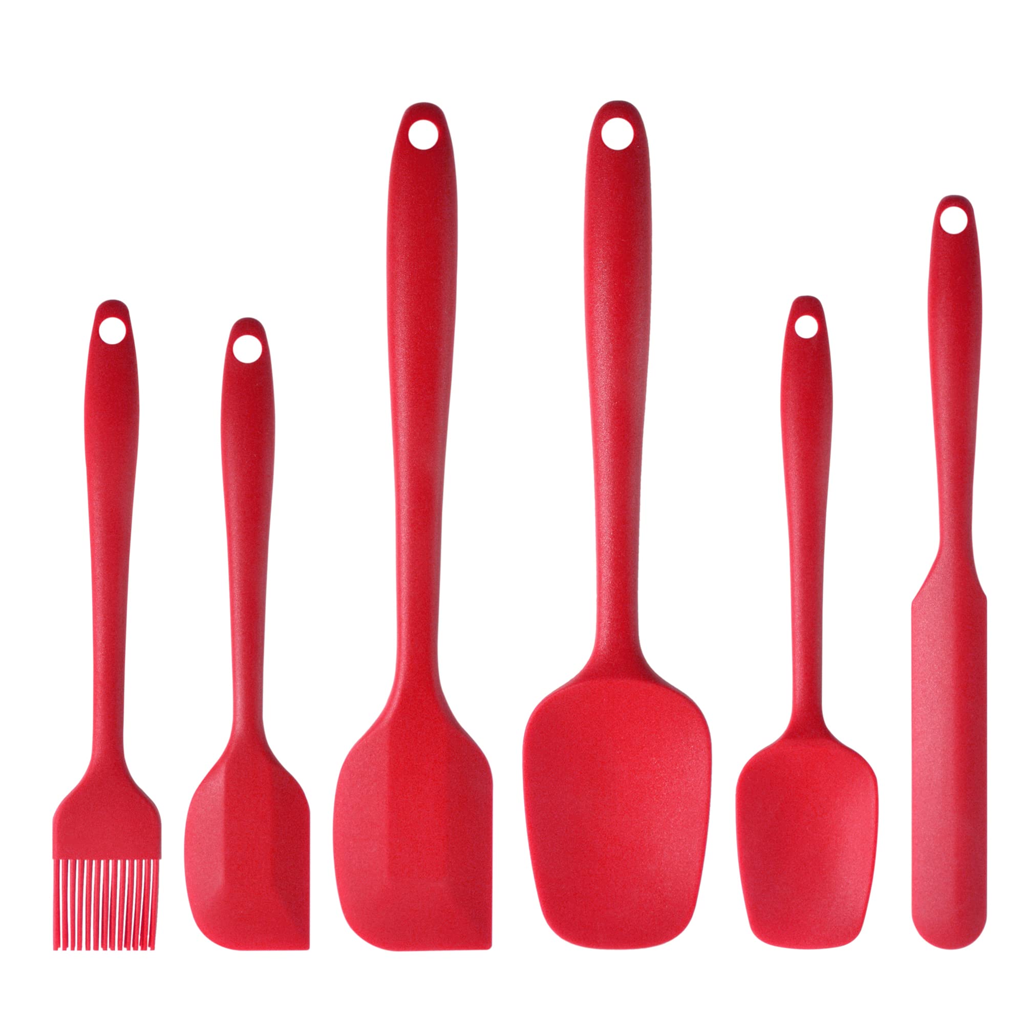Maxdare Silicone Spatulas And Spoon Set, One-Piece Design Heat Resistant Dishwasher Safe Kitchen Utensil For Baking Cooking Stir