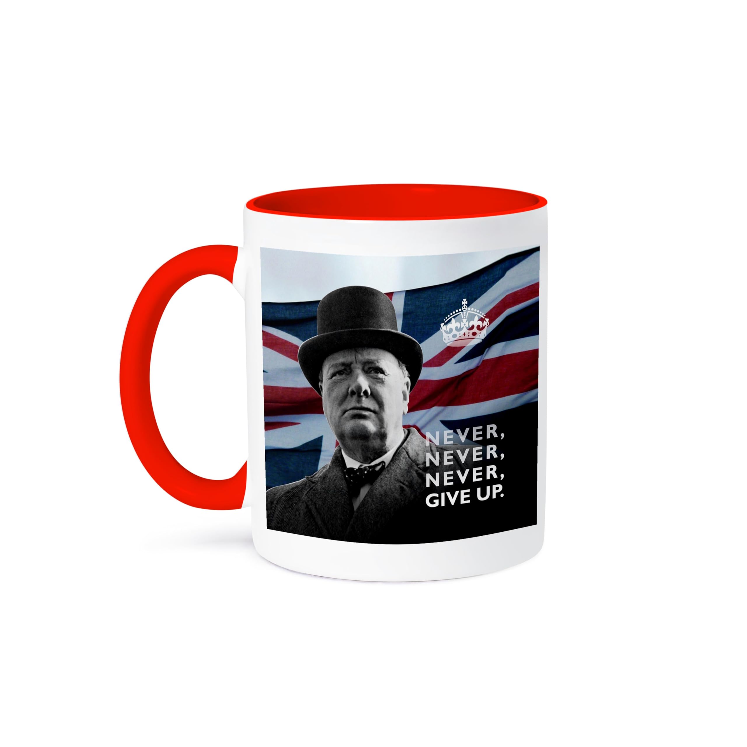 3dRose Mug, 15oz, Red/White