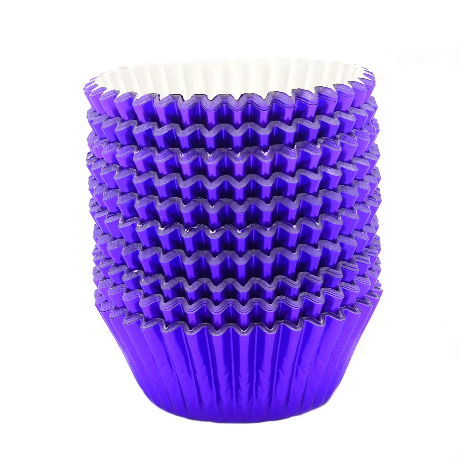 Mombake Standard Purple Foil Cupcake Liners Muffin Baking Cups For Party And More, 200-Count