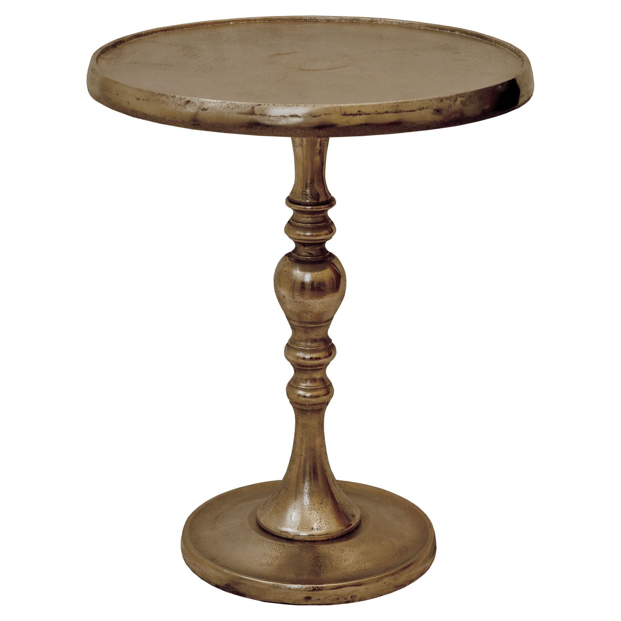 Ren-Wil Ta033 Accent Table, Small, Antiqued Brass