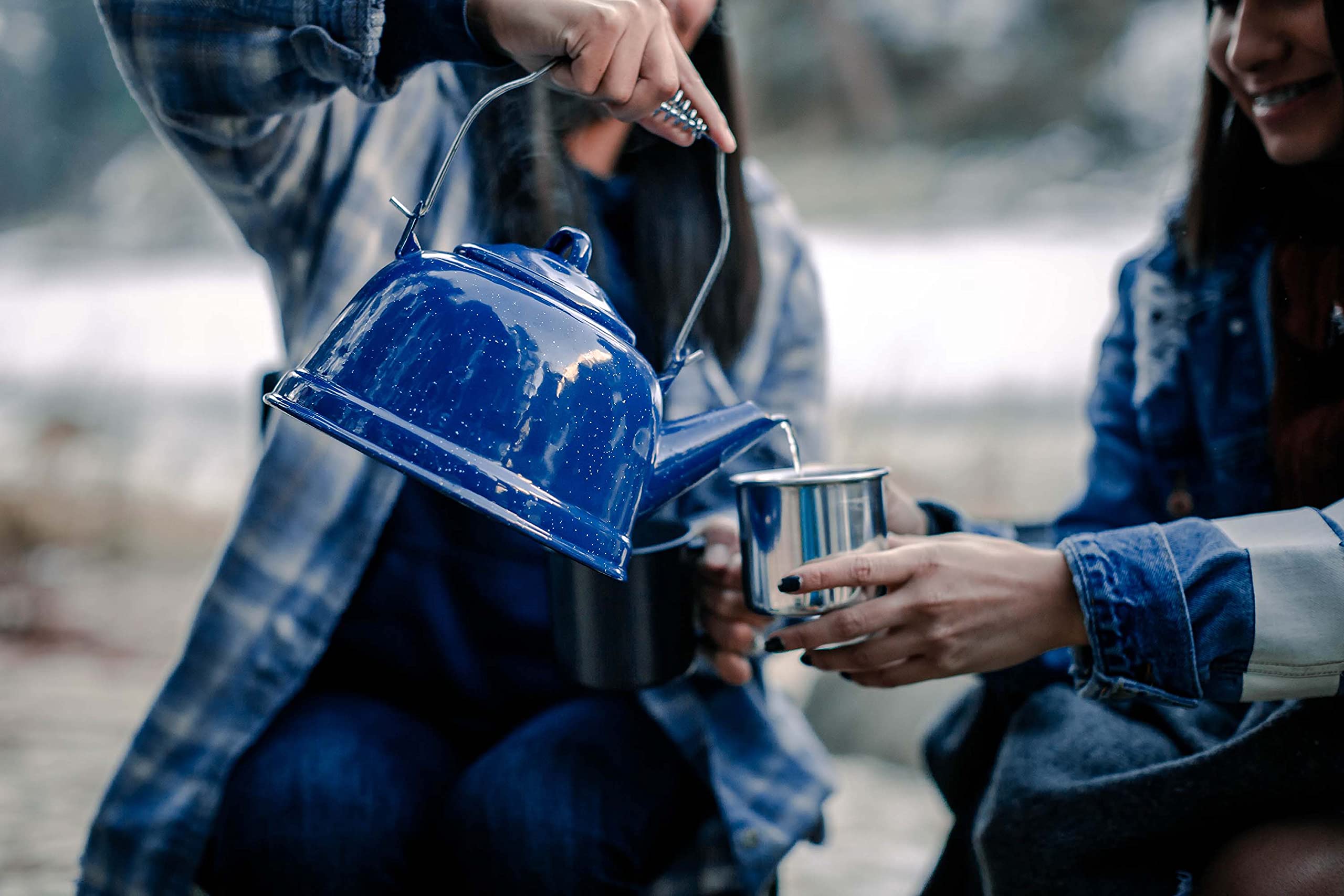 Stansport Enamel Tea Kettle 2.6 Qt (10955)