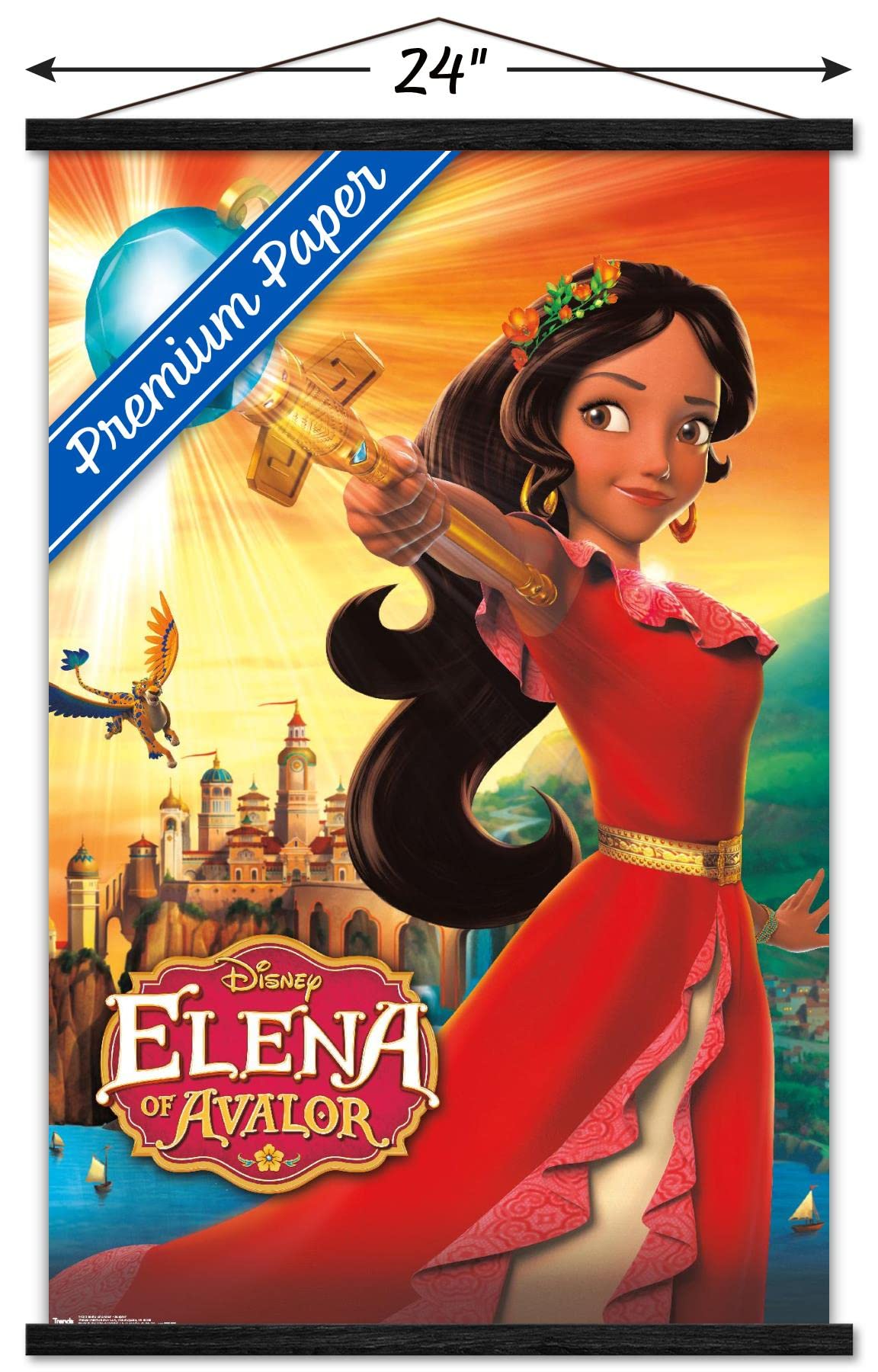 Trends International Disney Elena Of Avalor - One Sheet Wall Poster, 22.375'' X 34'', Premium Print And Black Hanger Bundle