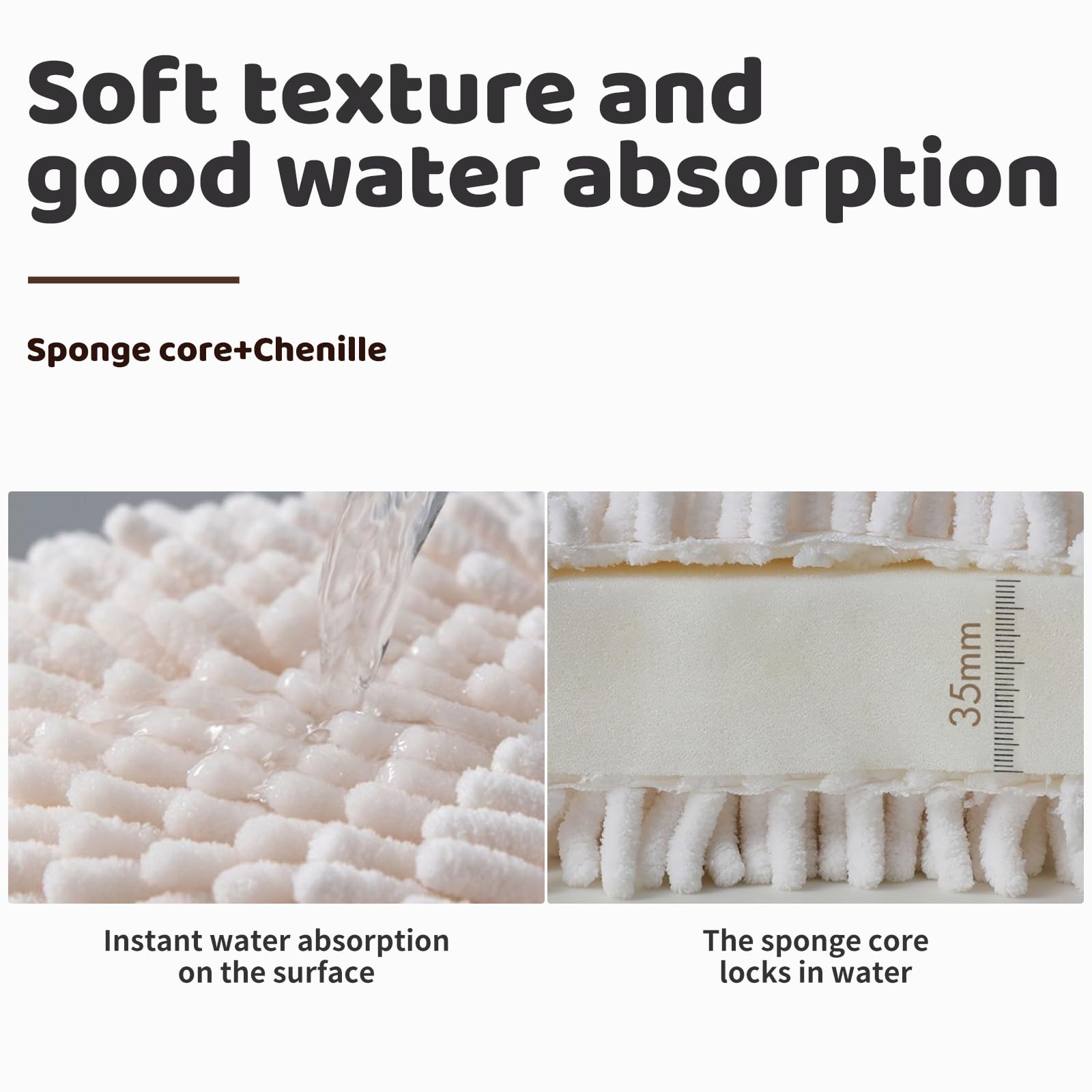 Xhmaxe 12-Pack Fuzzy Ball Hand Towel 7.1 Inch Soft Absorbent Microfiber Super Fluffy Chenille Ball Towels For Bathroom, Quick Dr