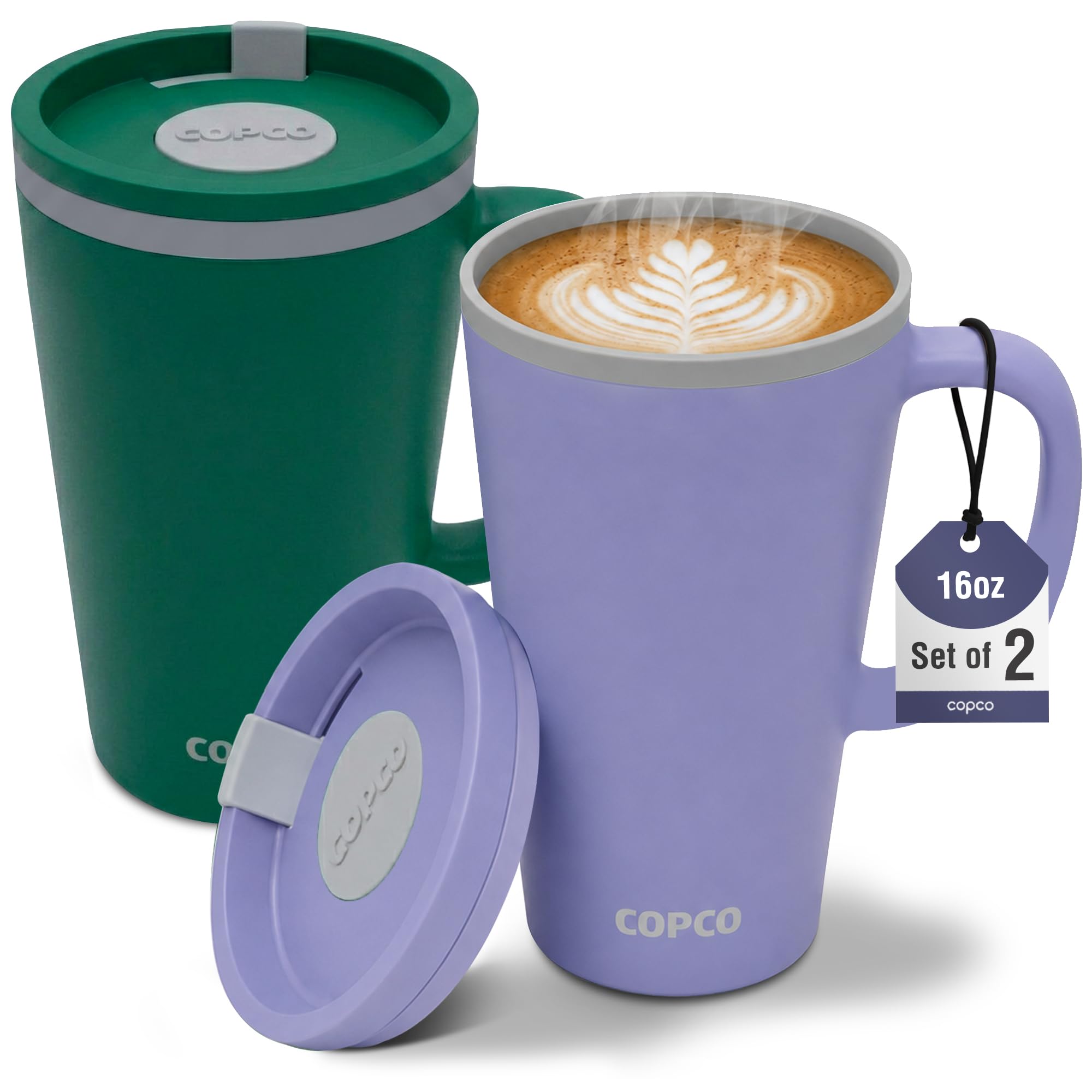 Copco Cone Desk Mug 16 Oz  Light Purple, Set of 2