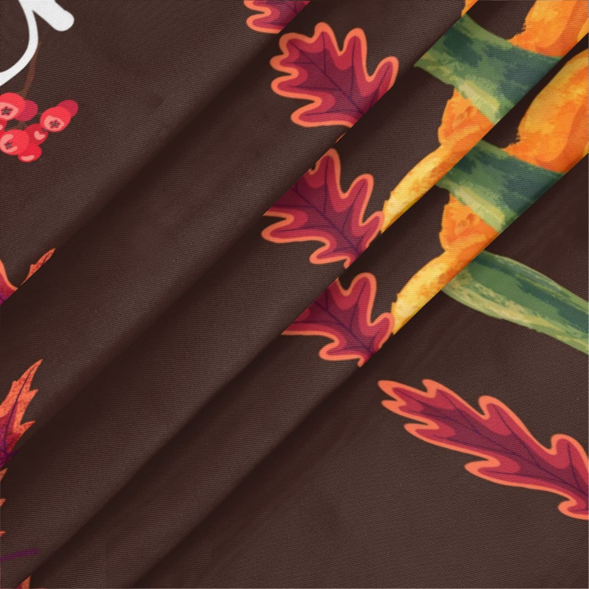 Fall Thanksgiving Round Tablecloth with Elastic Wipeable Pumpkin Fitted Table Cover Waterproof Circle Outdoor Table Cloth for Ki