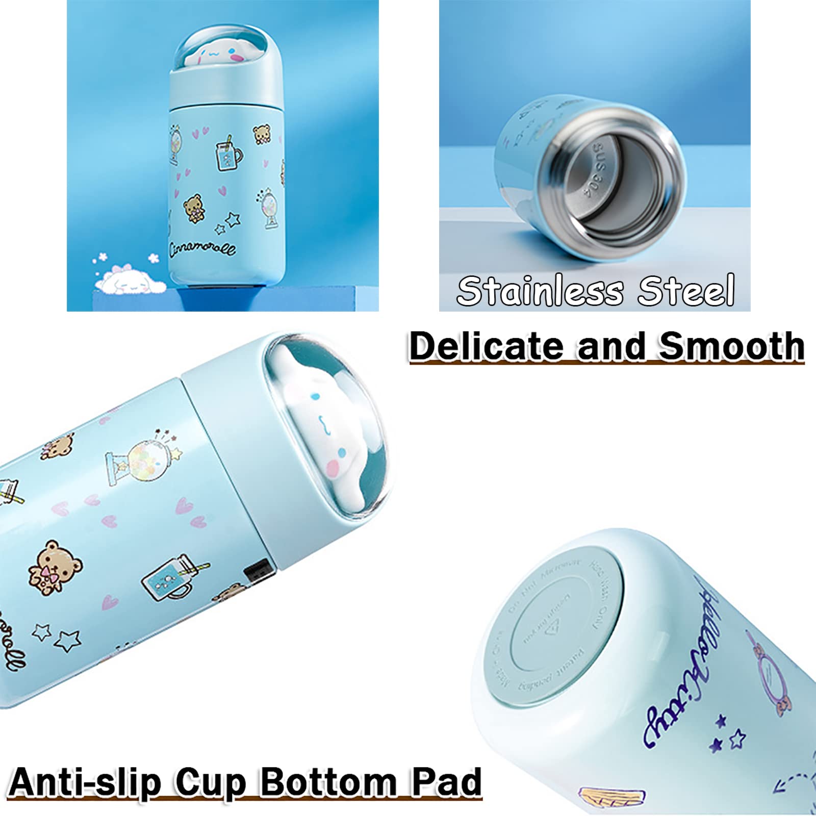 ???????? ?????????? ???????????? ???????????? ?????????? Thermal Travel Mug Reusable Stainless Steel Adorable Insulated Bottle H