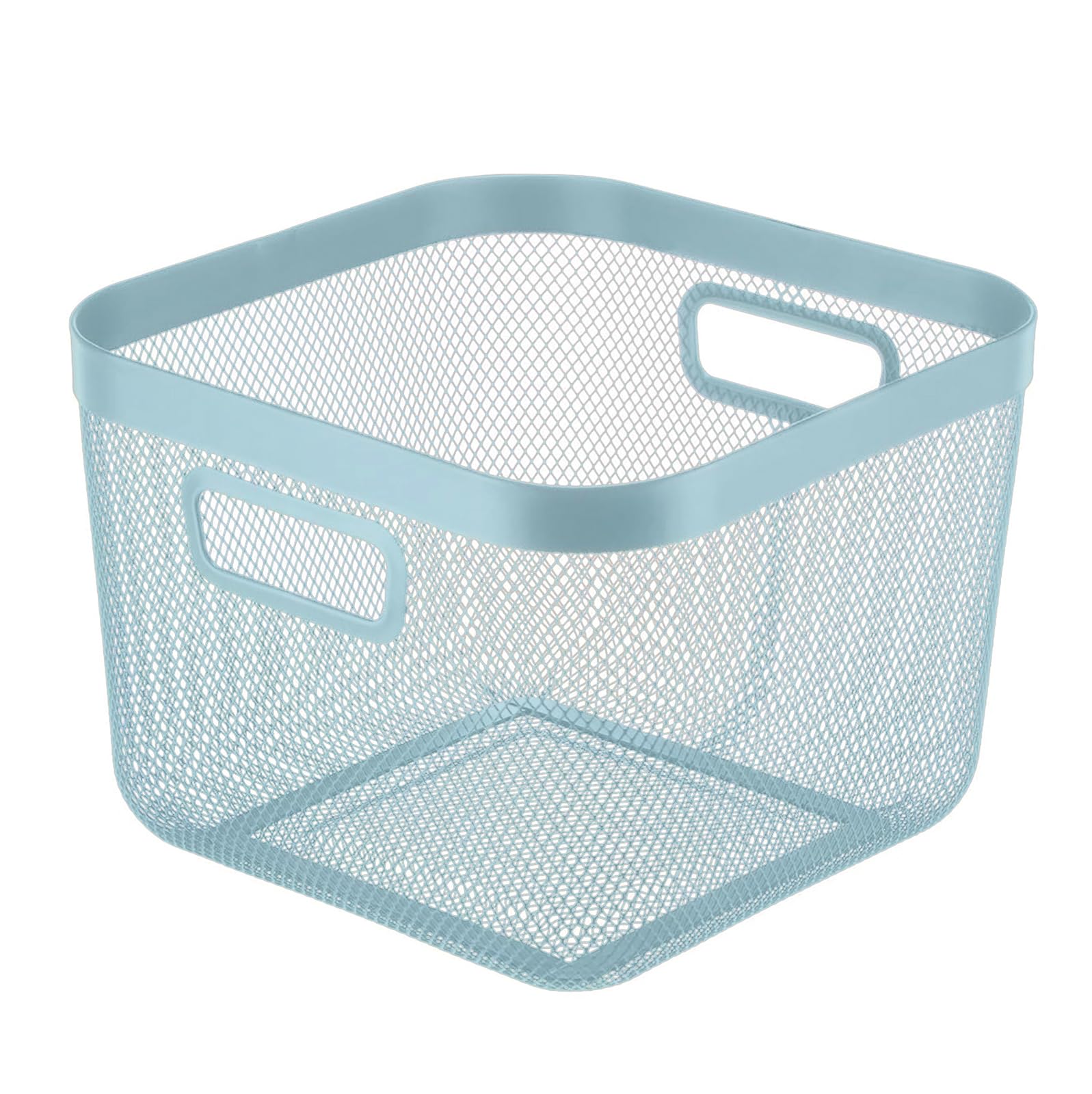 AJIODA Metal Mesh Steel Baskets, Household Wire Storage Organizer Bin Garden Harvest Basket Multifunctional Fruit Baskets with 