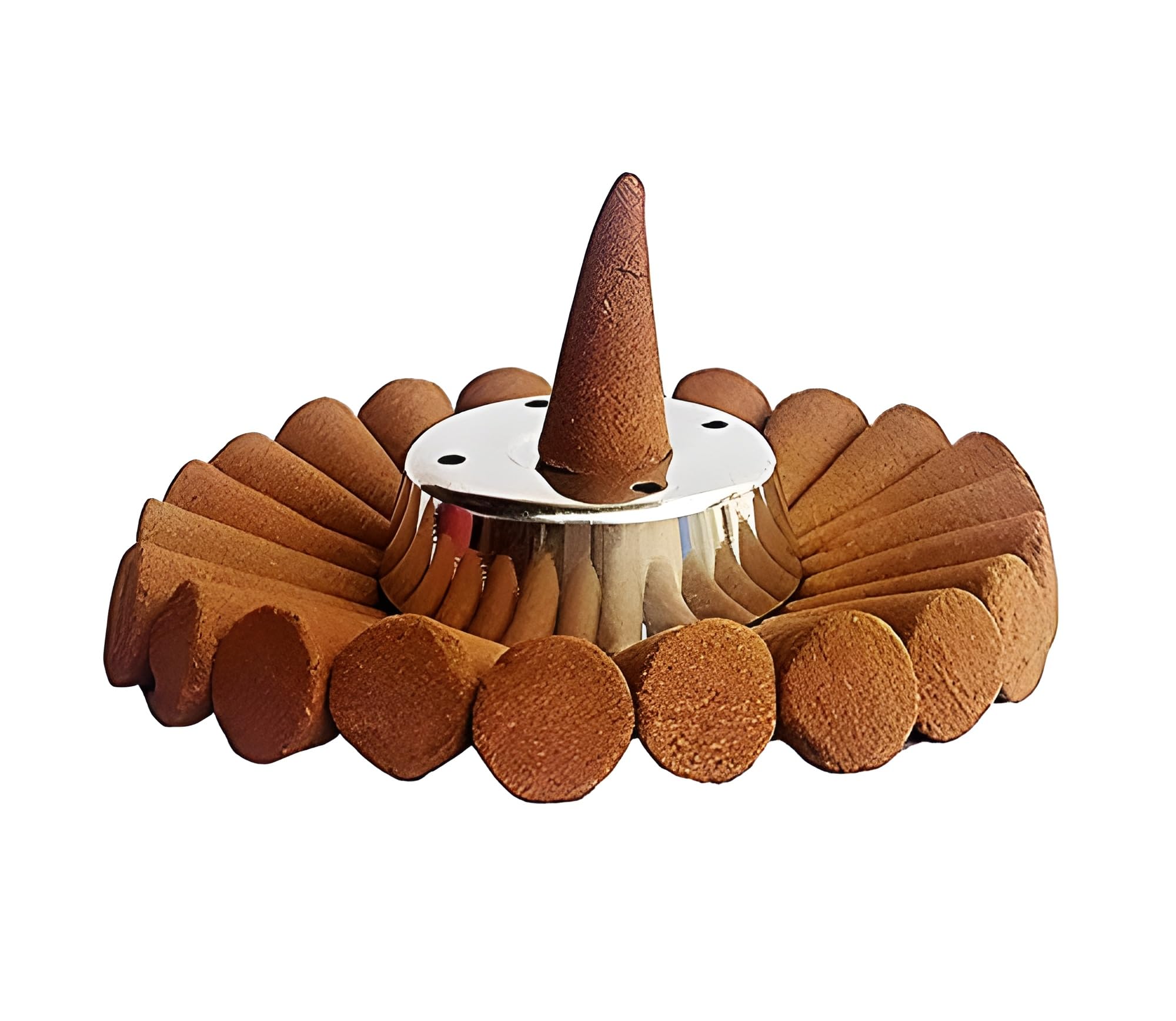 Pure Indian Candle Handmade Sandalwood Amber Scented Incense Cone PICTC003 (Pack of 100 pcs)