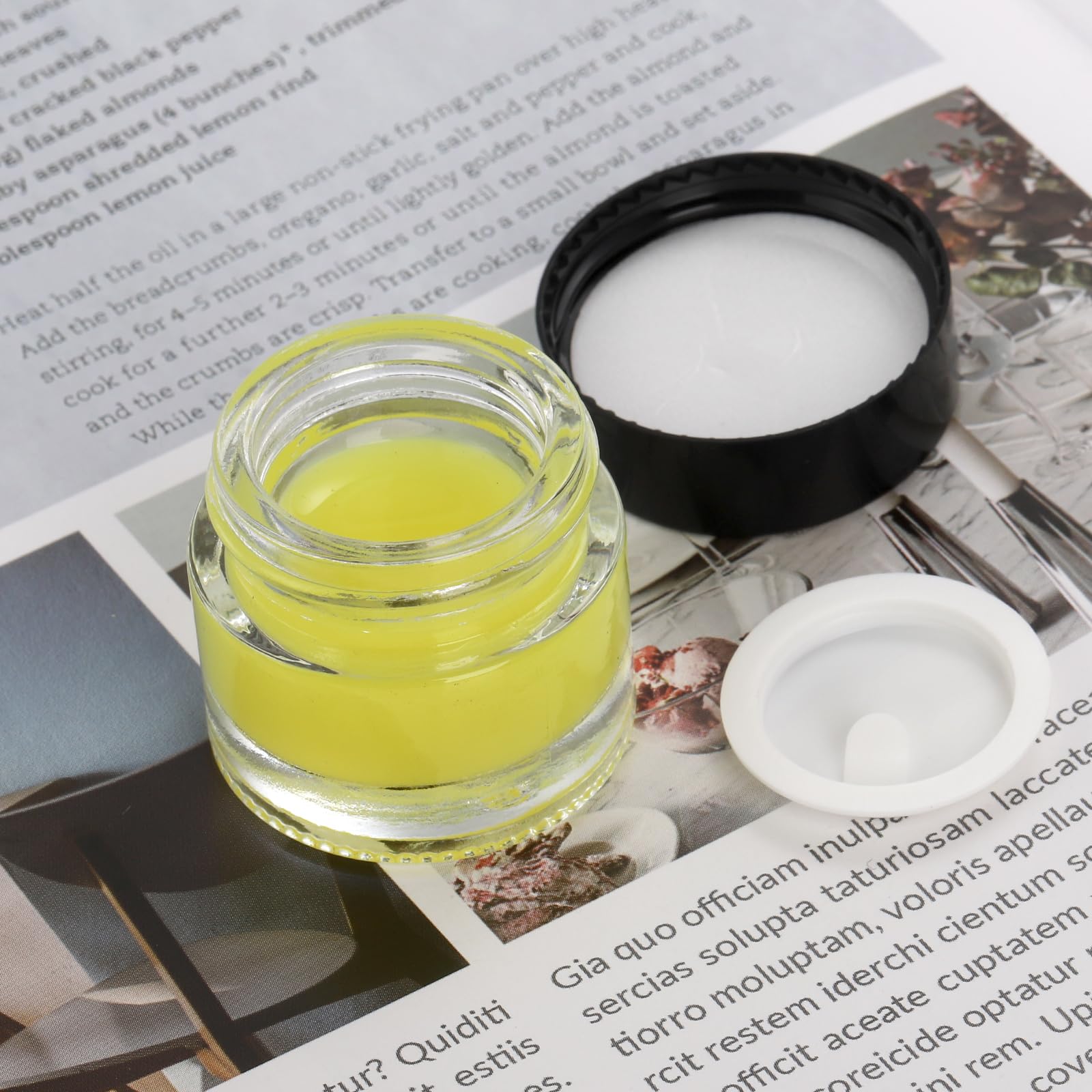 Coloch 70 Pack 10Ml Thick Glass Jars With Airtight Lid, Clear Round Lip Balm Container Tiny Sample Jar For Cosmetics, Lotion, Cr