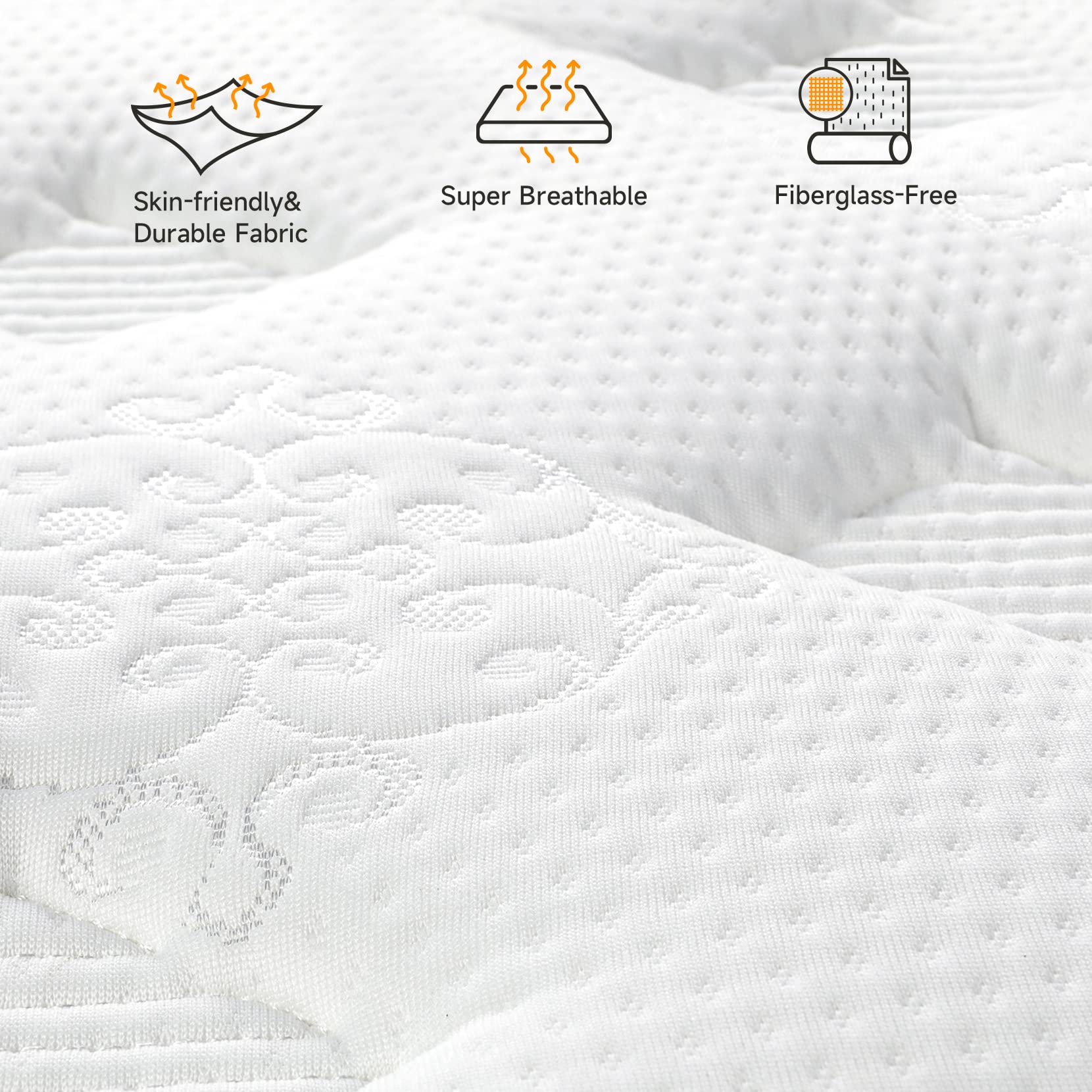 Vesgantti Twin Mattress, 10 Inch Twin Size Hybrid Mattress In A Box, Twin Bed Innerspring Mattress With Gel Memory Foam And Pock
