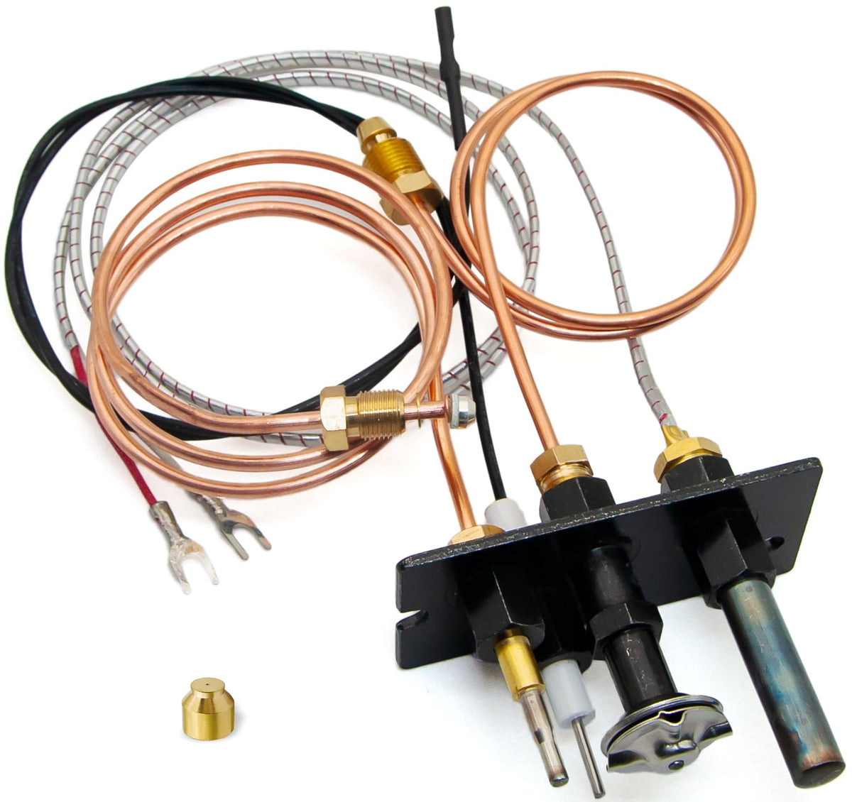 Propane And Natural Gas Pilot Assembly Replaces 10002265 10002264, Lp Ng 3 Way Pilot Replacement For Majestic,Temco,Vermont Cast
