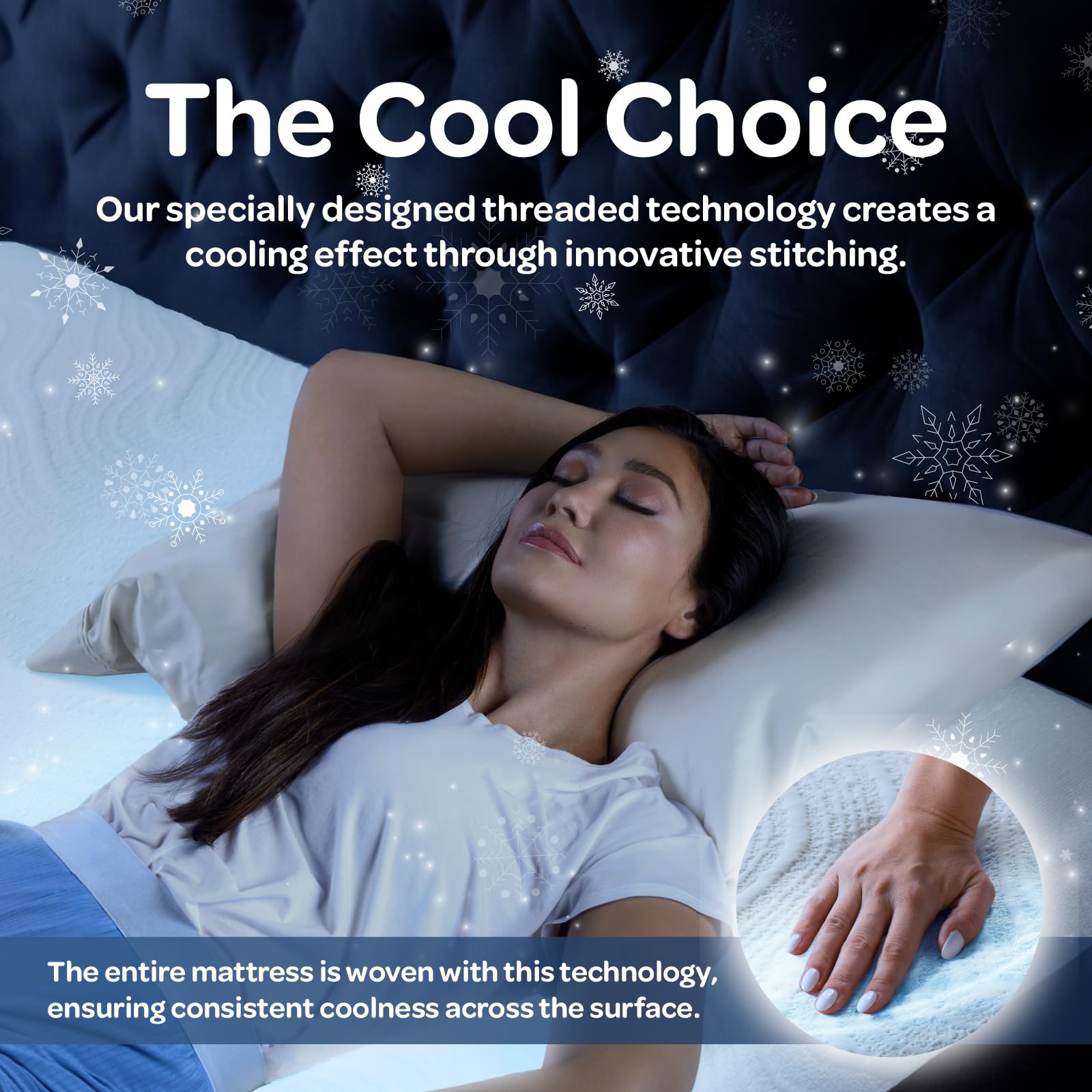 Ohgeni 10 Inch Queen Size Mattress, Cooling Gel Memory Foam Bed Mattresses In A Box, Cool Touch Surface, Medium Feel, Ergonomic