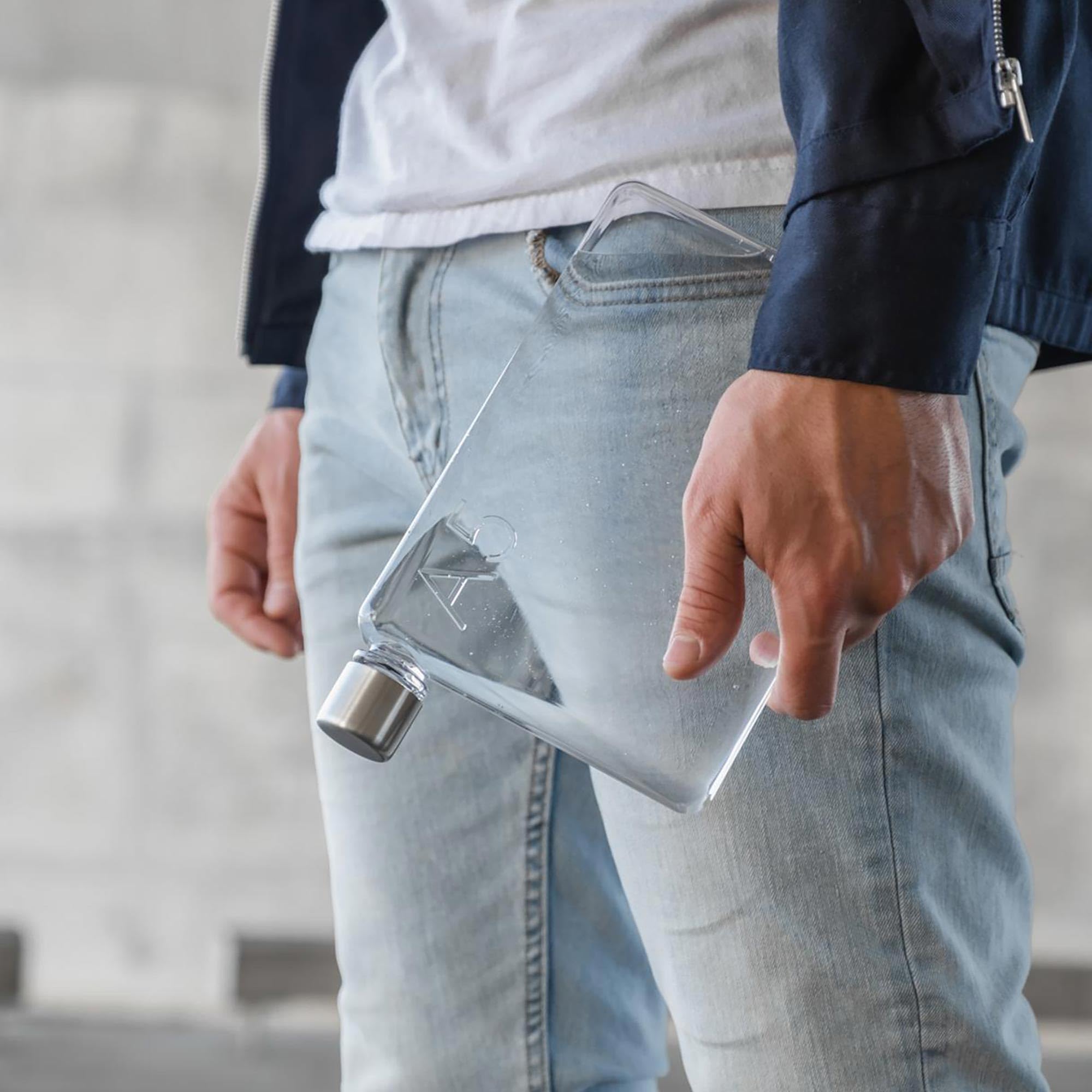 memobottle A5 The Flat Water Bottle That fits in Your Bag  BPA Free  25oz (750ml)