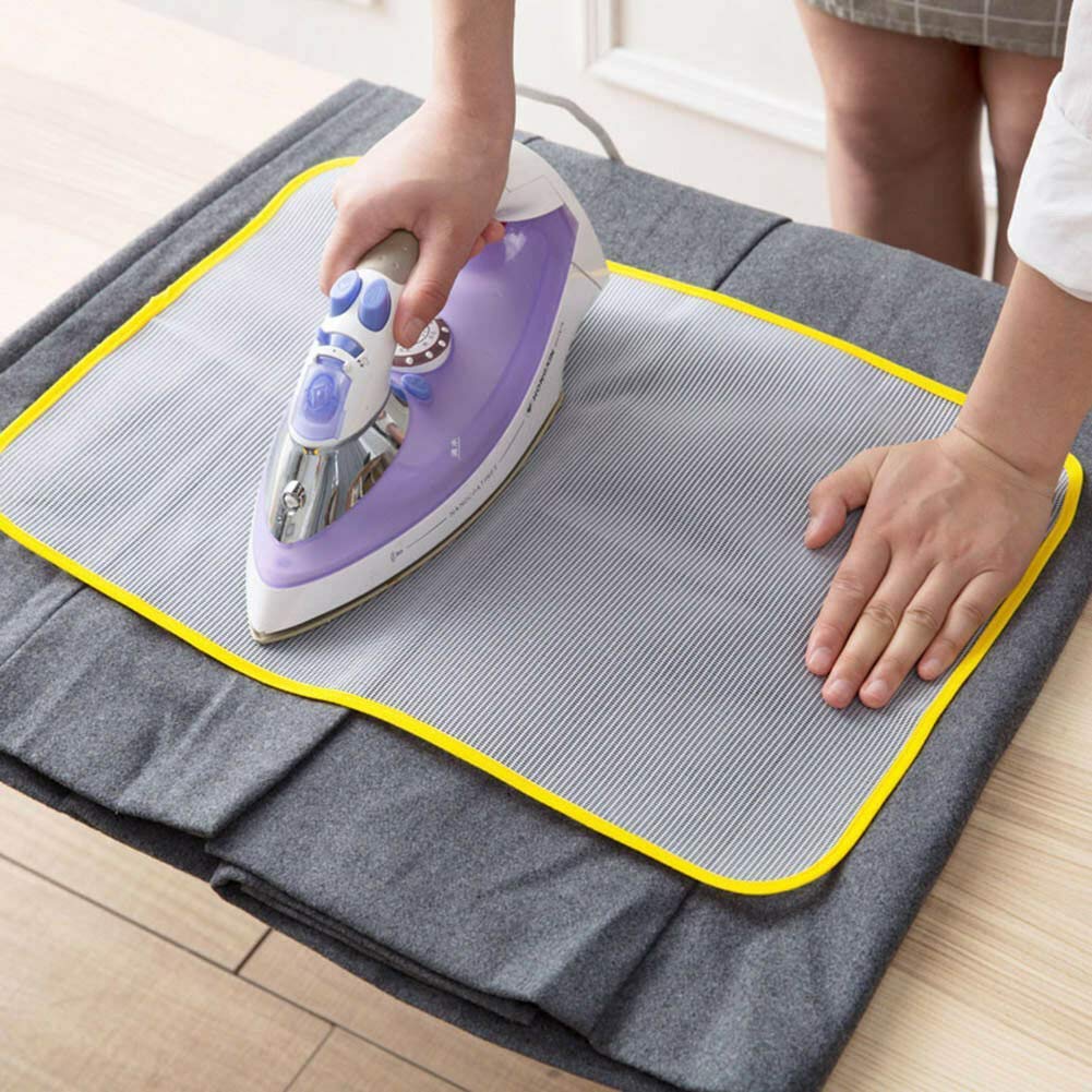 Zevesty Foldable Cloth Protecting Ironing Mat Pressing Cloth For Easy Ironing Cloth Guard, Reusable & Washable Ironing Mat For D