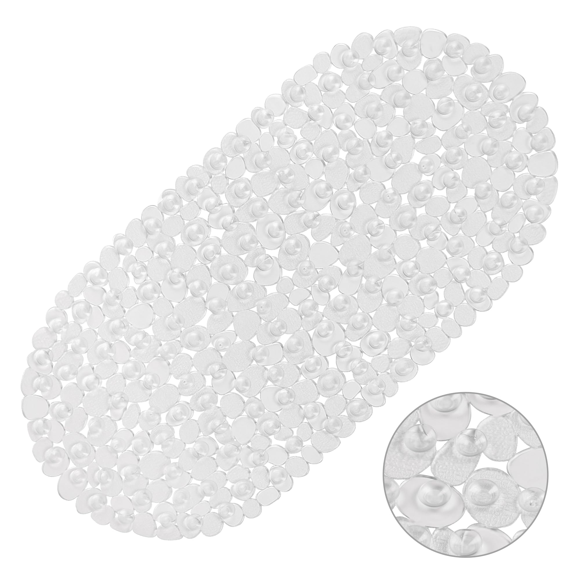 Bath Mats for Bathroom Tub 27x14 Inch Bath Mat for Tub Feels Great on Tired Feet  Friendly Machine Washable Shower Tub Mats with 167 Big Suction Cups Shower Mat Bath Tub Mat Clear