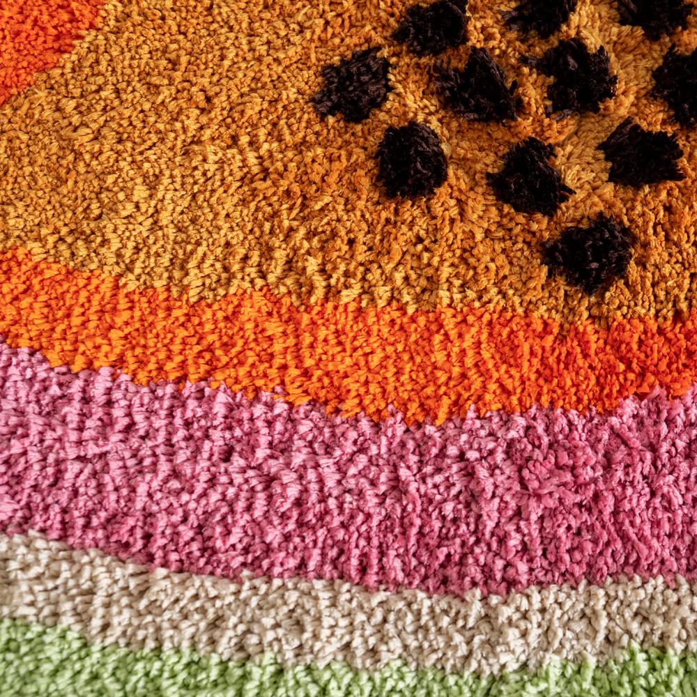 Zscyd-Yingda1992 Passion Fruit Shaped Rug Fruits Bath Mat Area Rug Non-Slip Bathroom Door Mat For Bedroom Bathroom Kitchen Carto