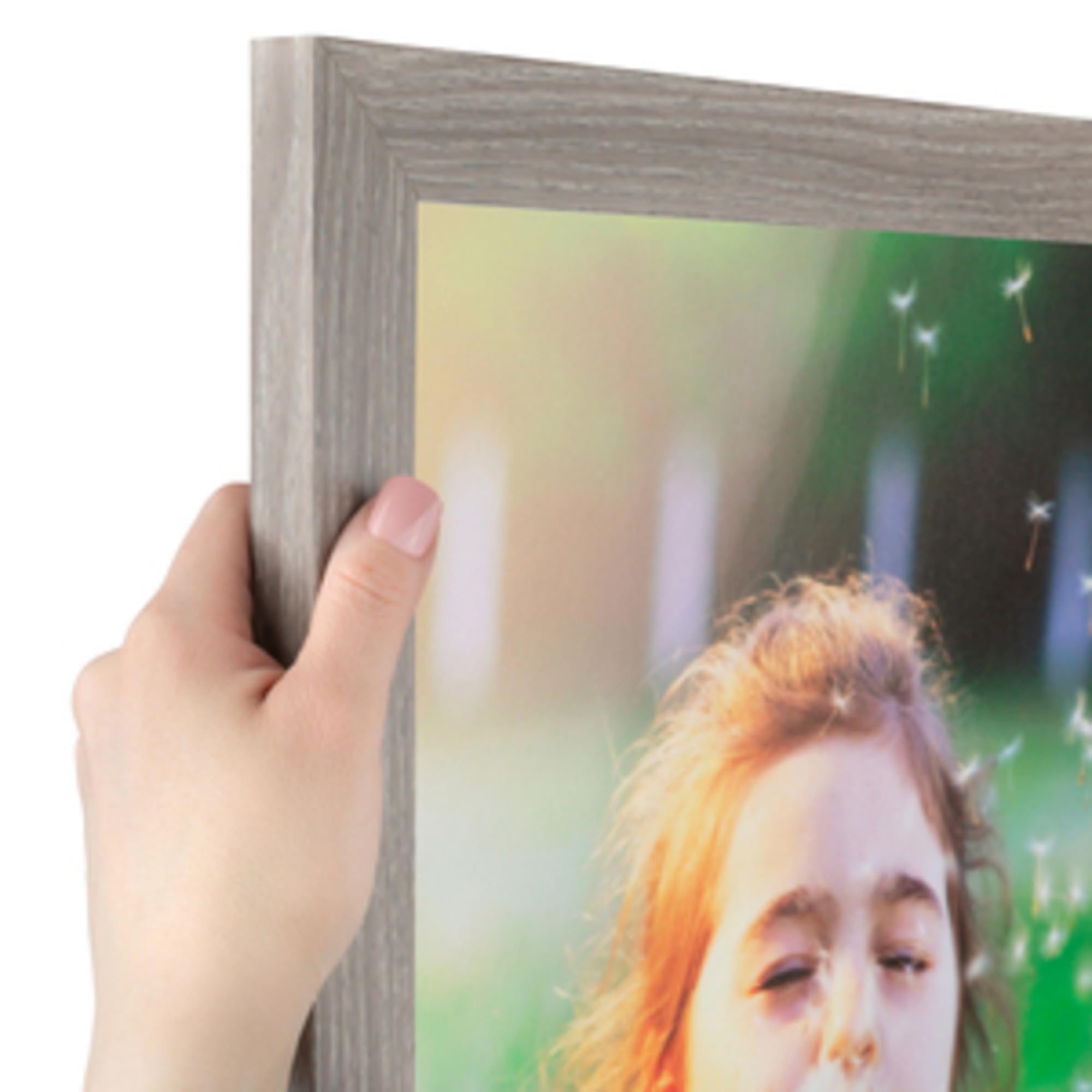 ArtToFrames 7x13 inch Gray Oak - Barnwood Picture Frame, 2WOM76808-973-7x13