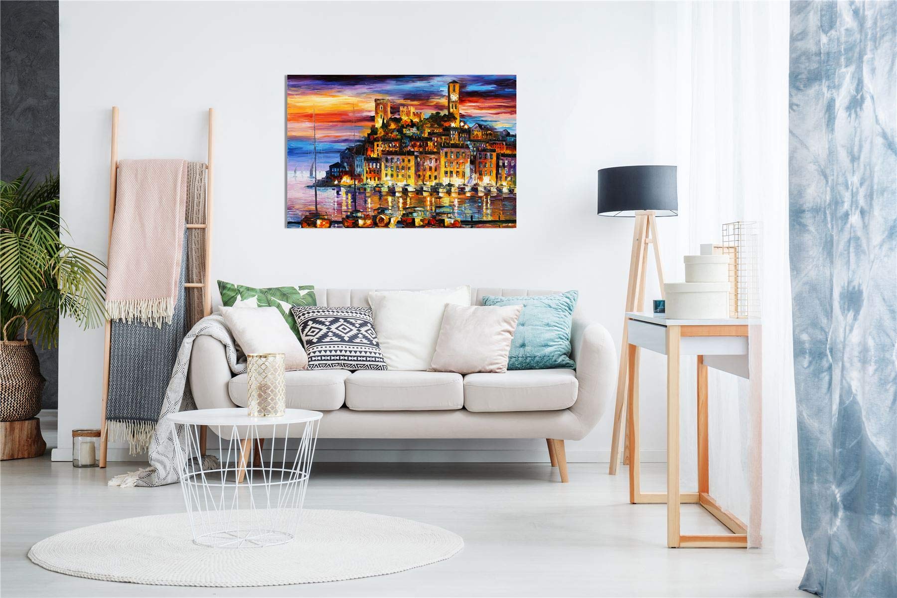 Panther Print Canvas Print, 61X41 Cm (24X16In), Cannes France