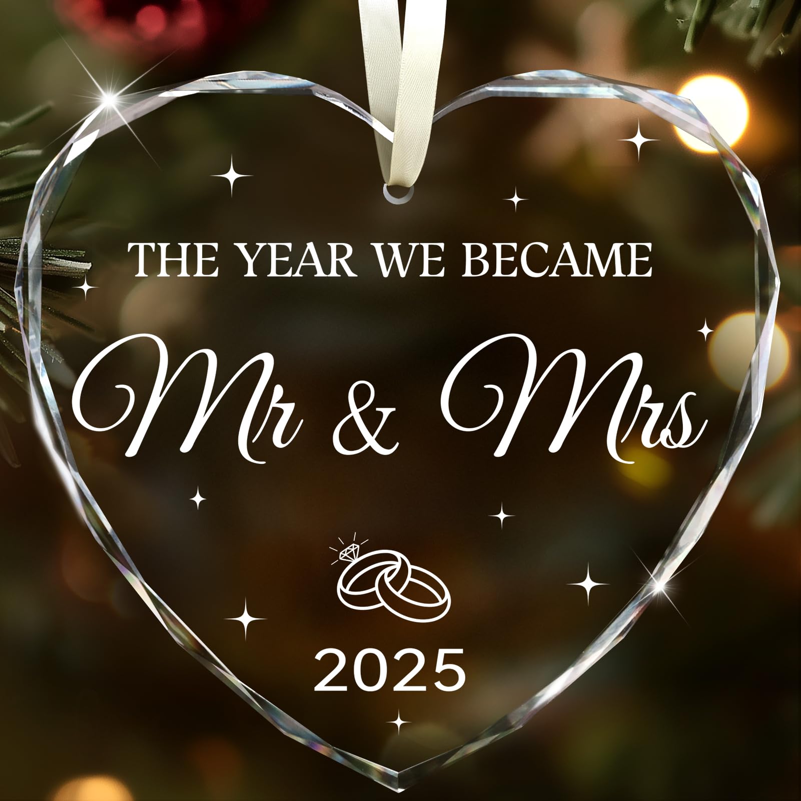 Wedding Gifts for Couples 2025, Mr and Mrs Gift Bridal Shower Gifts Wedding Gift Just Married Decorations for Bride, Newlywed Co