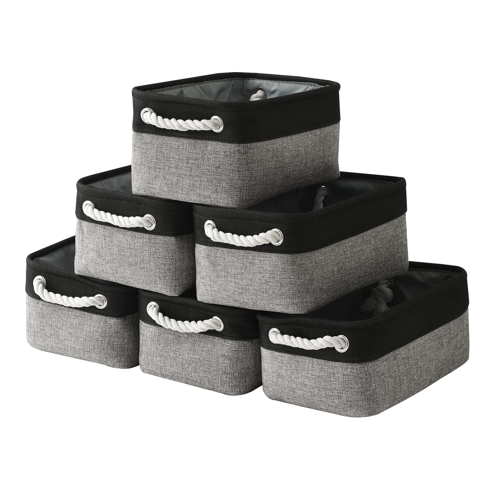 Sacyic Fabric Storage Cubes - Closet Storage Bins Storage Baskets For Organizing With Handles Organization And Storage 11.8 (L)