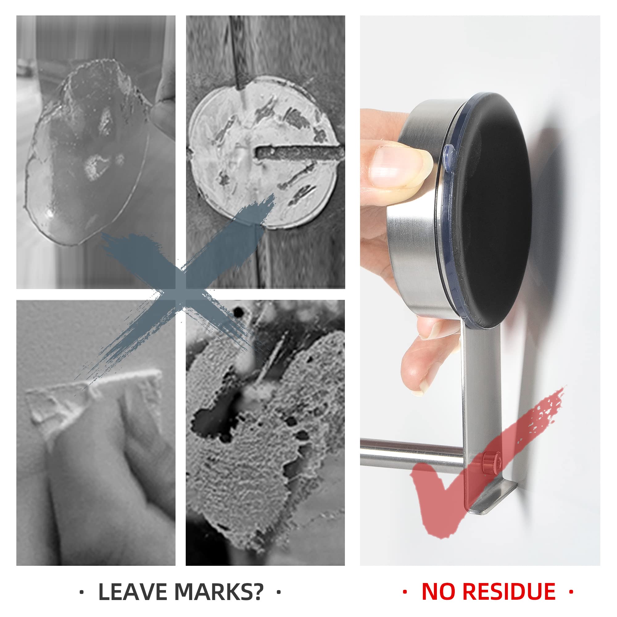 Yohom Suction Cup Toilet Paper Holder Bathroom Hooks For Towel Wall Mounted Toilet Roll Holder Tissue Paper Towel Dispenser Hat