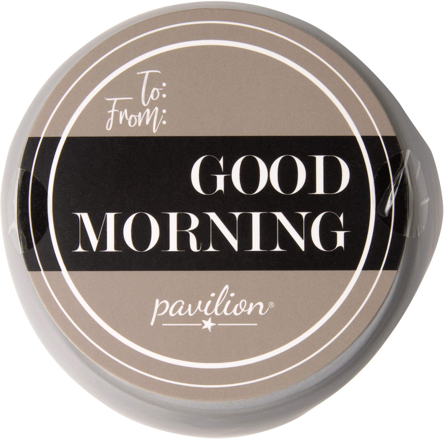 Pavilion Gift Company Good Morning Sexy Beast-16 Oz Stoneware Huggable Coffee Cup Mug, 16Oz, Grey