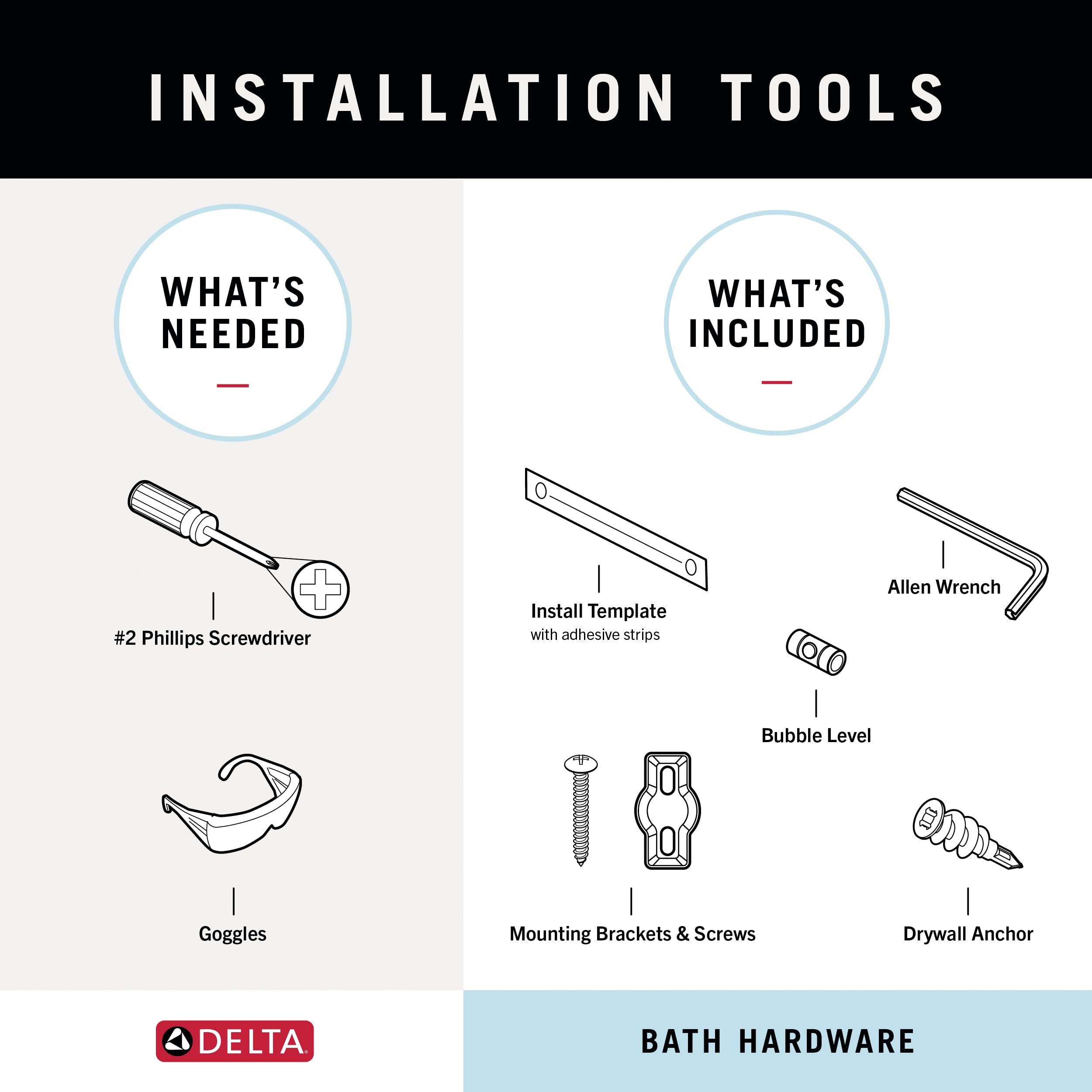 DELTA FAUCET Rubber Limited 76418-SS Ashlyn 18-in Wall Mount Towel Bar Bath Hardware Accessory in Stainless Steel