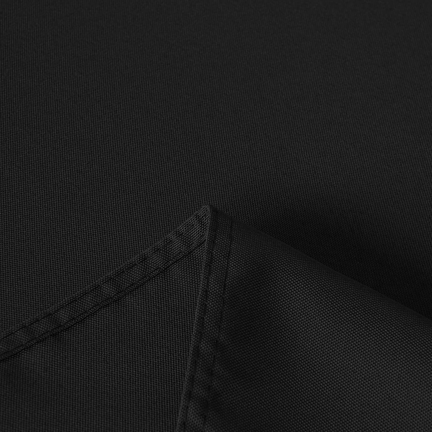 LALAPORT 10 Pack 108 Inch Round Black Premium Polyester Tablecloth for Wedding/Party/ Events/ Banquet/ Buffet (Black  108 Inch Round)