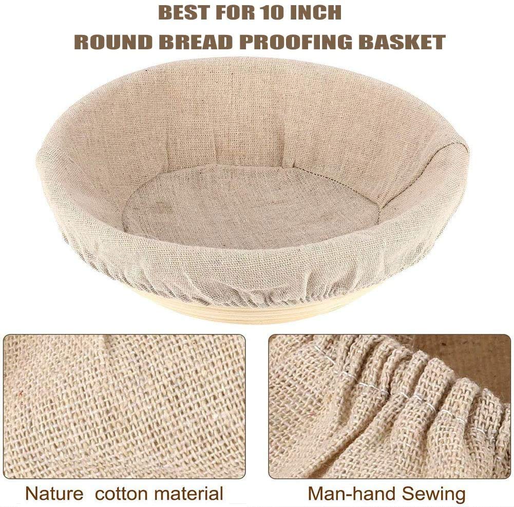 Banneton Proofing Cloth - Bread Cloth,Round Bread Proofing Basket Cloth Liner, Linen Liner Cloth For Bread Basket For Bakery Hom