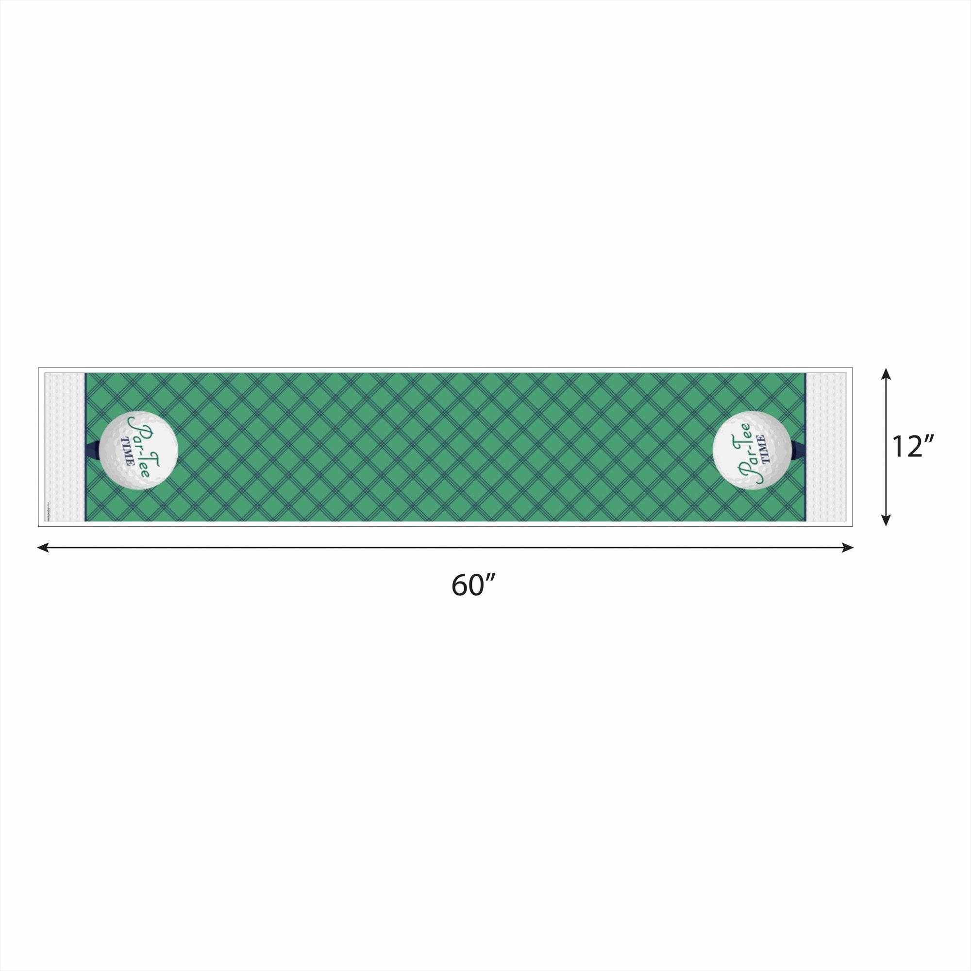 Big Dot Of Happiness Par-Tee Time - Golf - Petite Birthday Or Retirement Party Paper Table Runner - 12 X 60 Inches