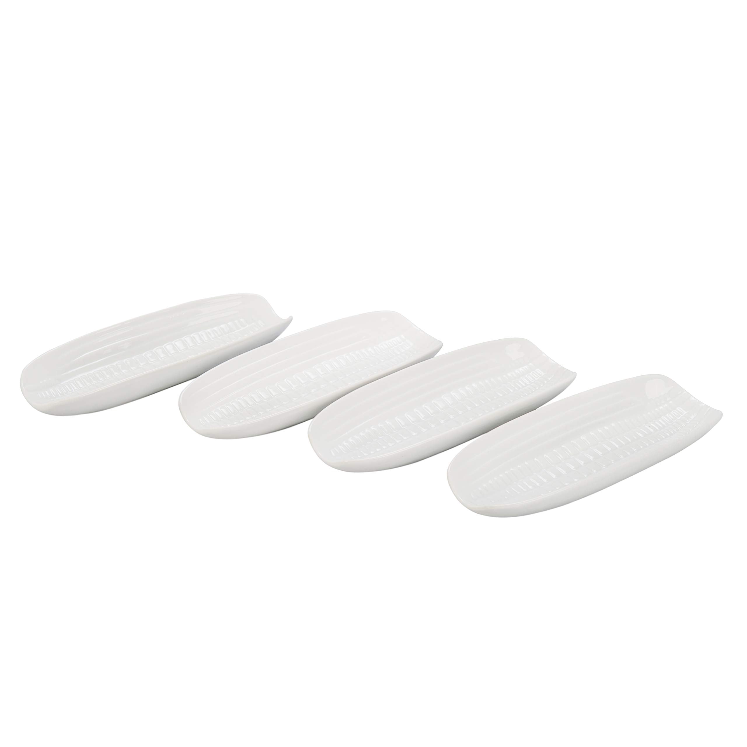 Bia Cordon Bleu 9'' Corn Dish, Set Of 4, White